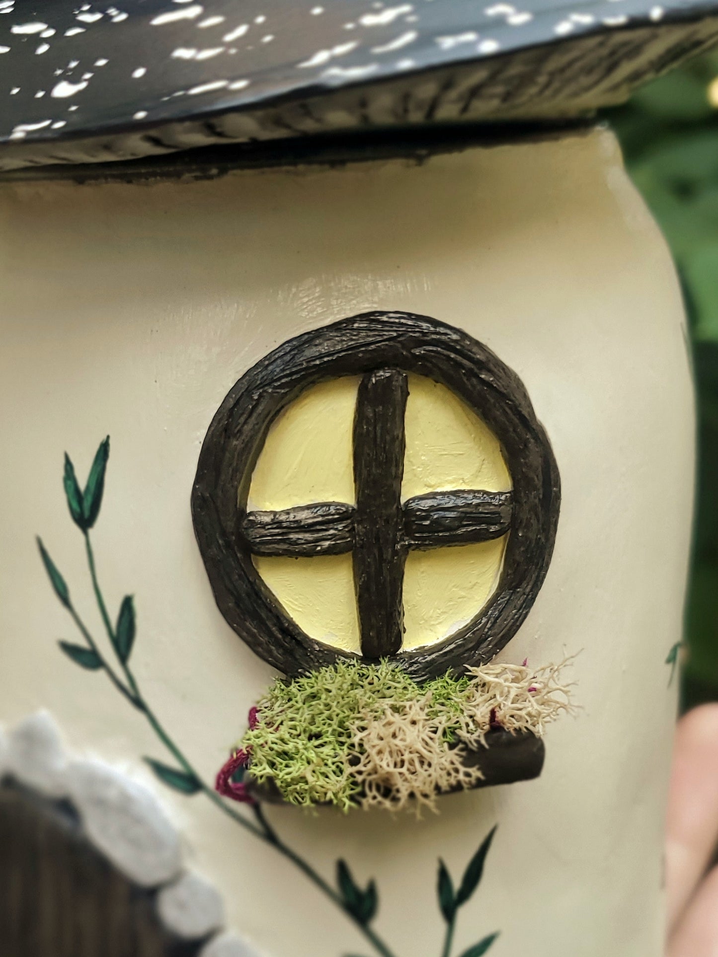 Mushroom Witch House Sculpture (Functional Jar)