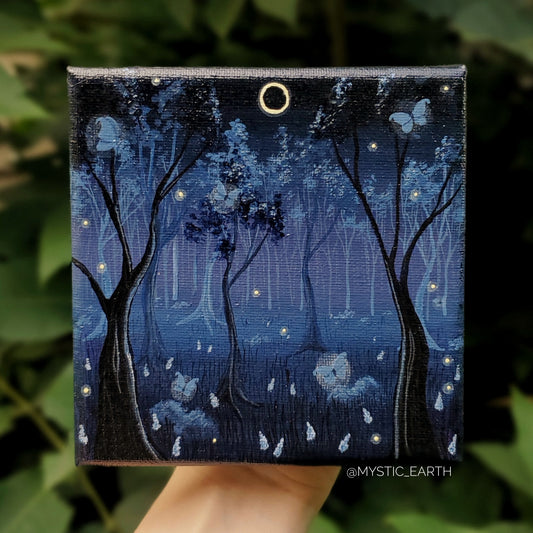 5" Fairy Forest Eclipse Painting
