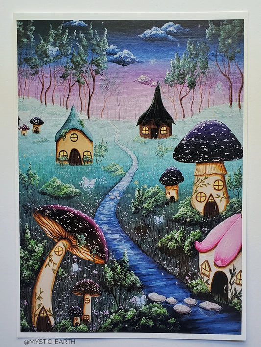 Fairy Village Prints