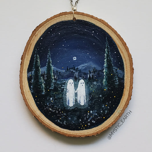 Carl & Walter Midnight Stroll Painting