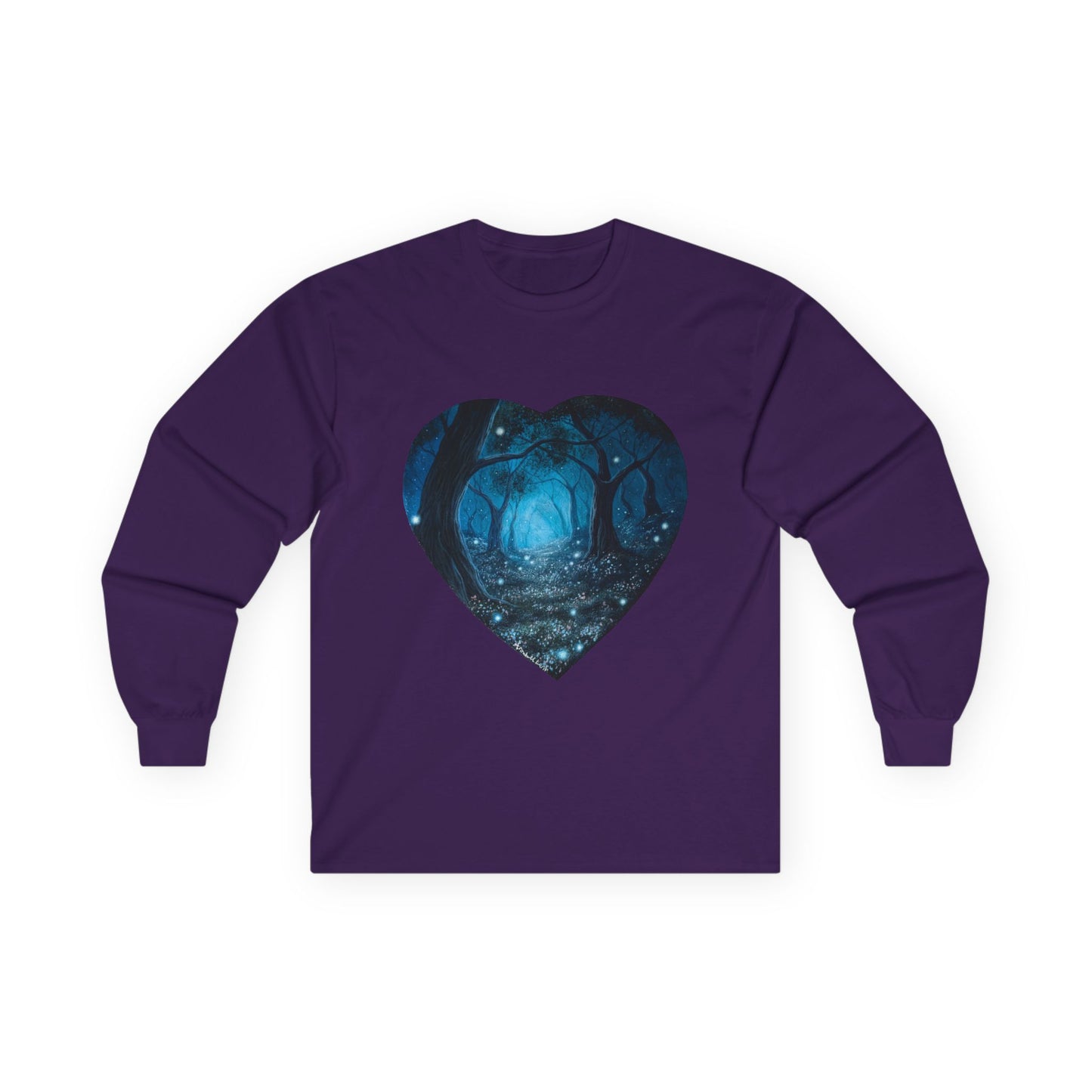 "Whispering Forest" Cotton Long Sleeve Tees S-5XL