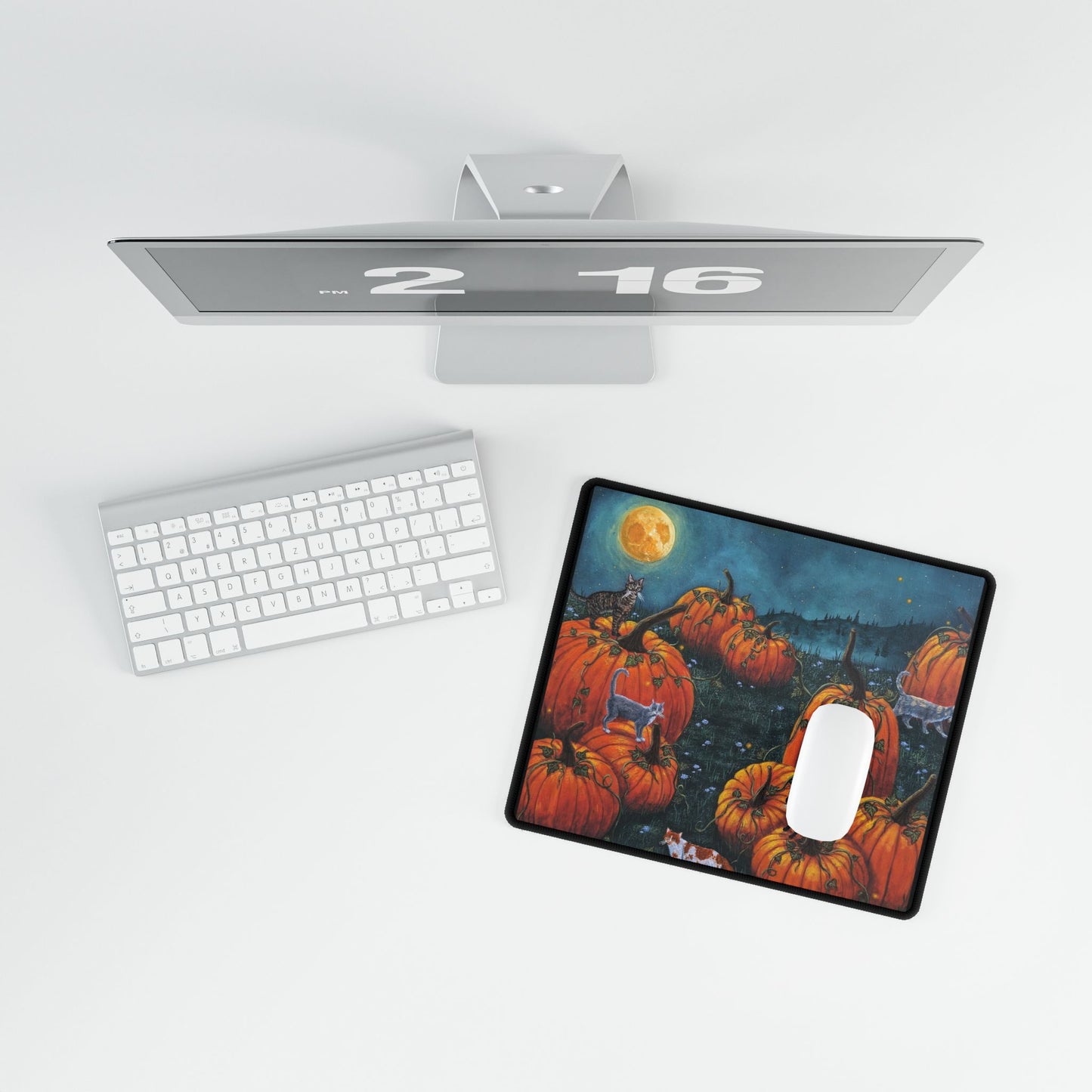 Pumpkin Kitties Computer Mouse Pads