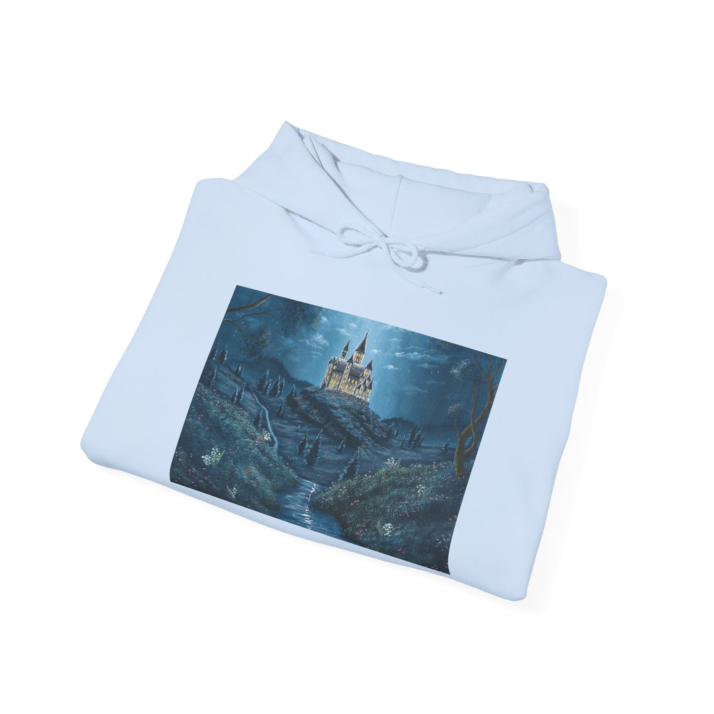 "The Moonlit Castle" Unisex Pullover Hoodie S-5XL