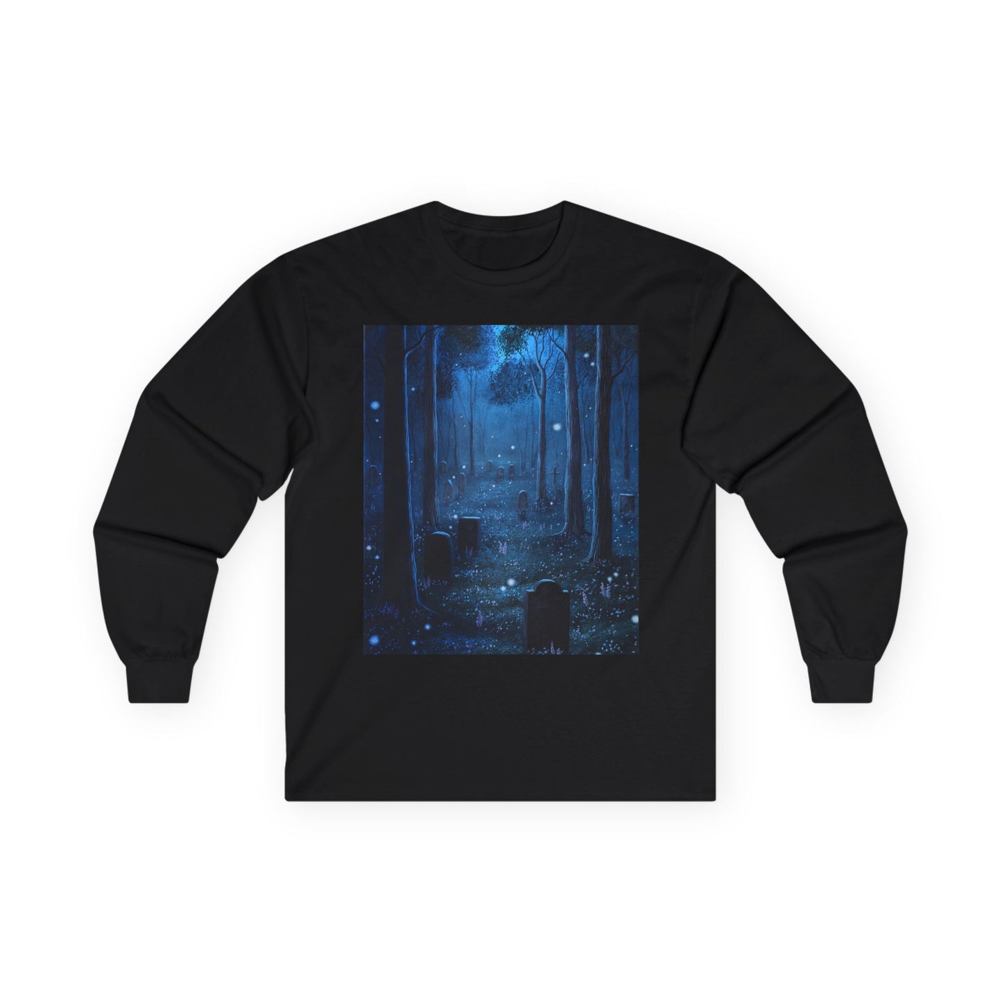 "The Twilight Cemetery" Unisex 100% Cotton Long Sleeve Tees S-5XL