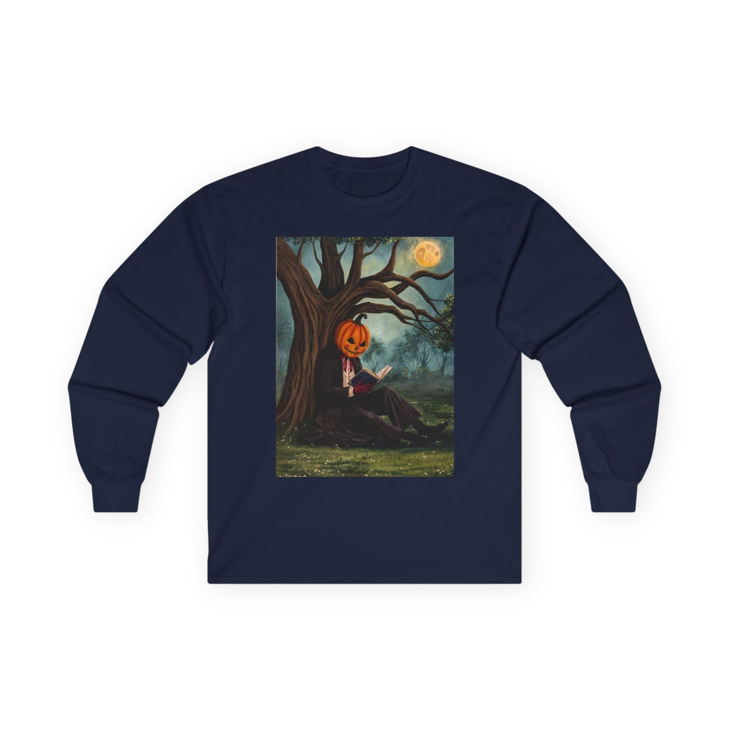 "The Headless Horseman" Unisex 100% Cotton Long Sleeve Tees S-5XL