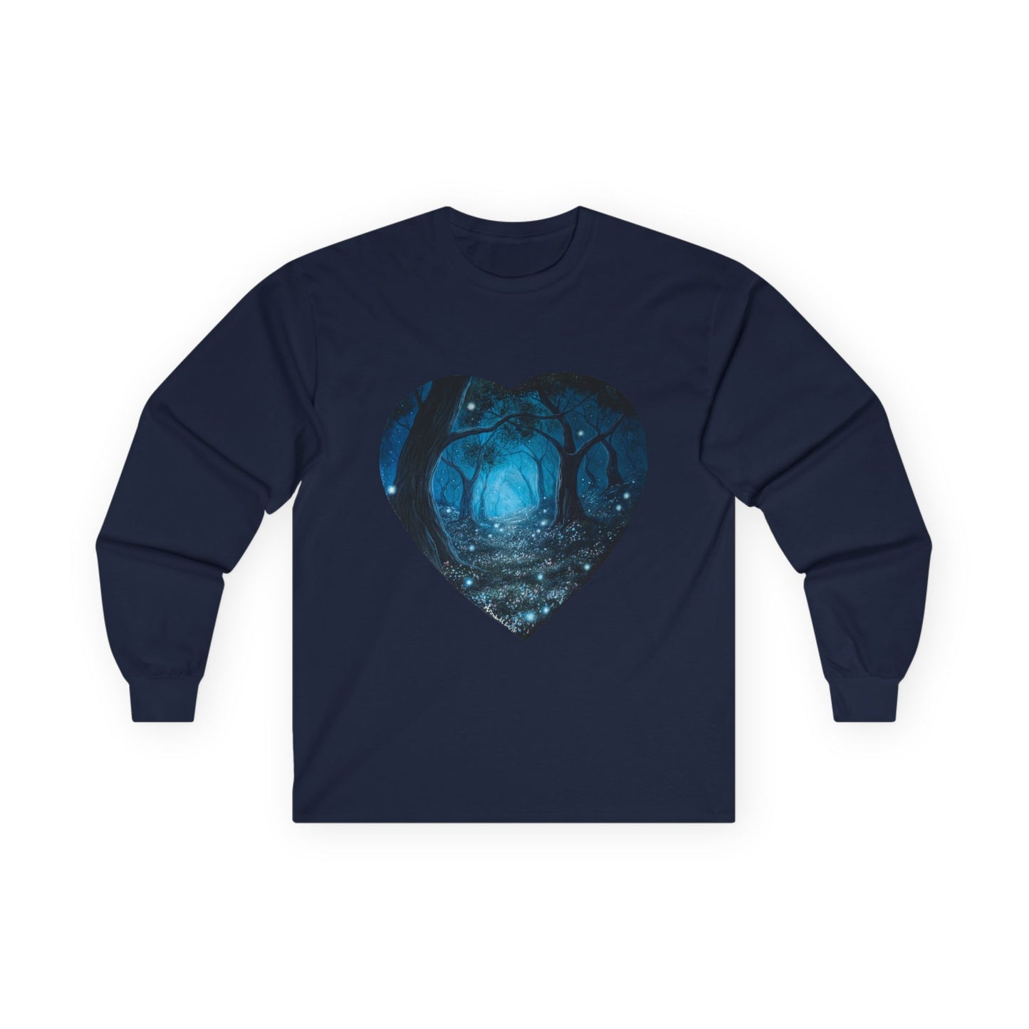 "Whispering Forest" Cotton Long Sleeve Tees S-5XL