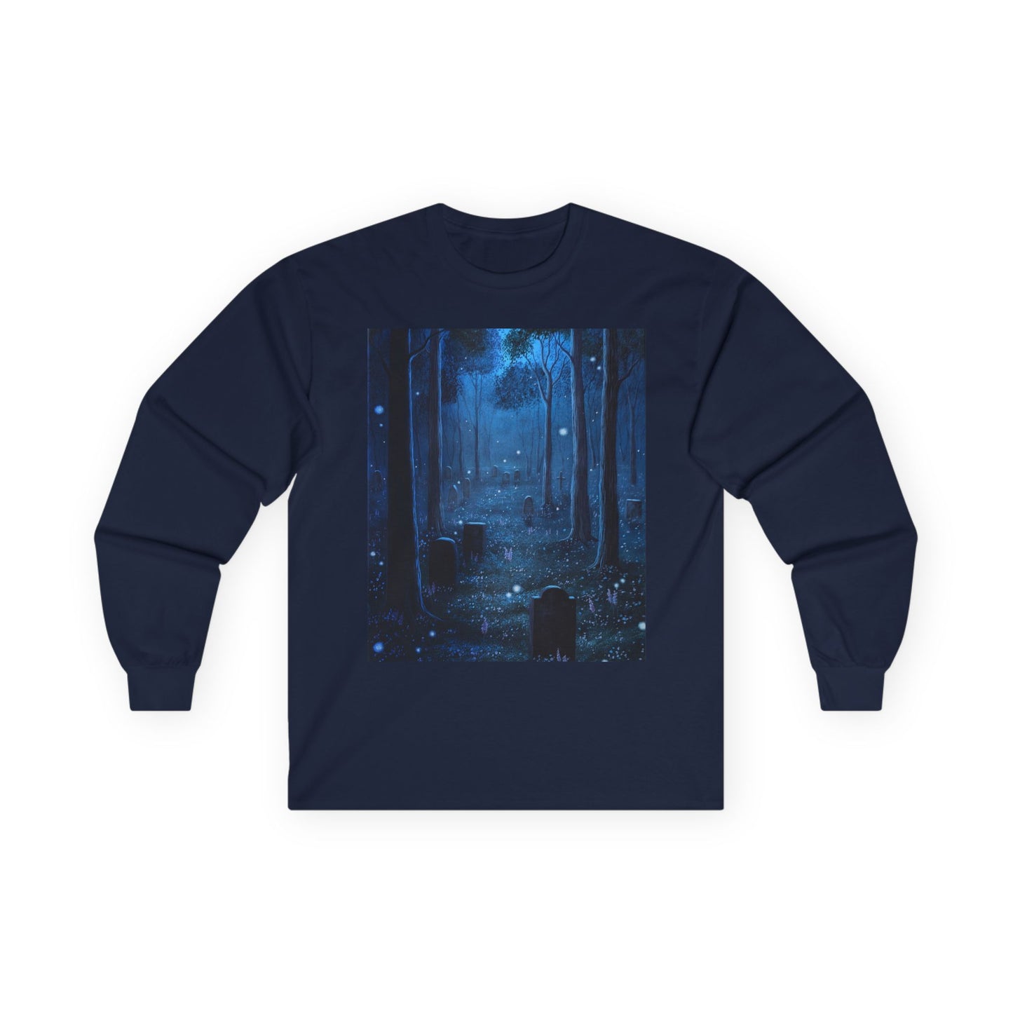 "The Twilight Cemetery" Unisex 100% Cotton Long Sleeve Tees S-5XL