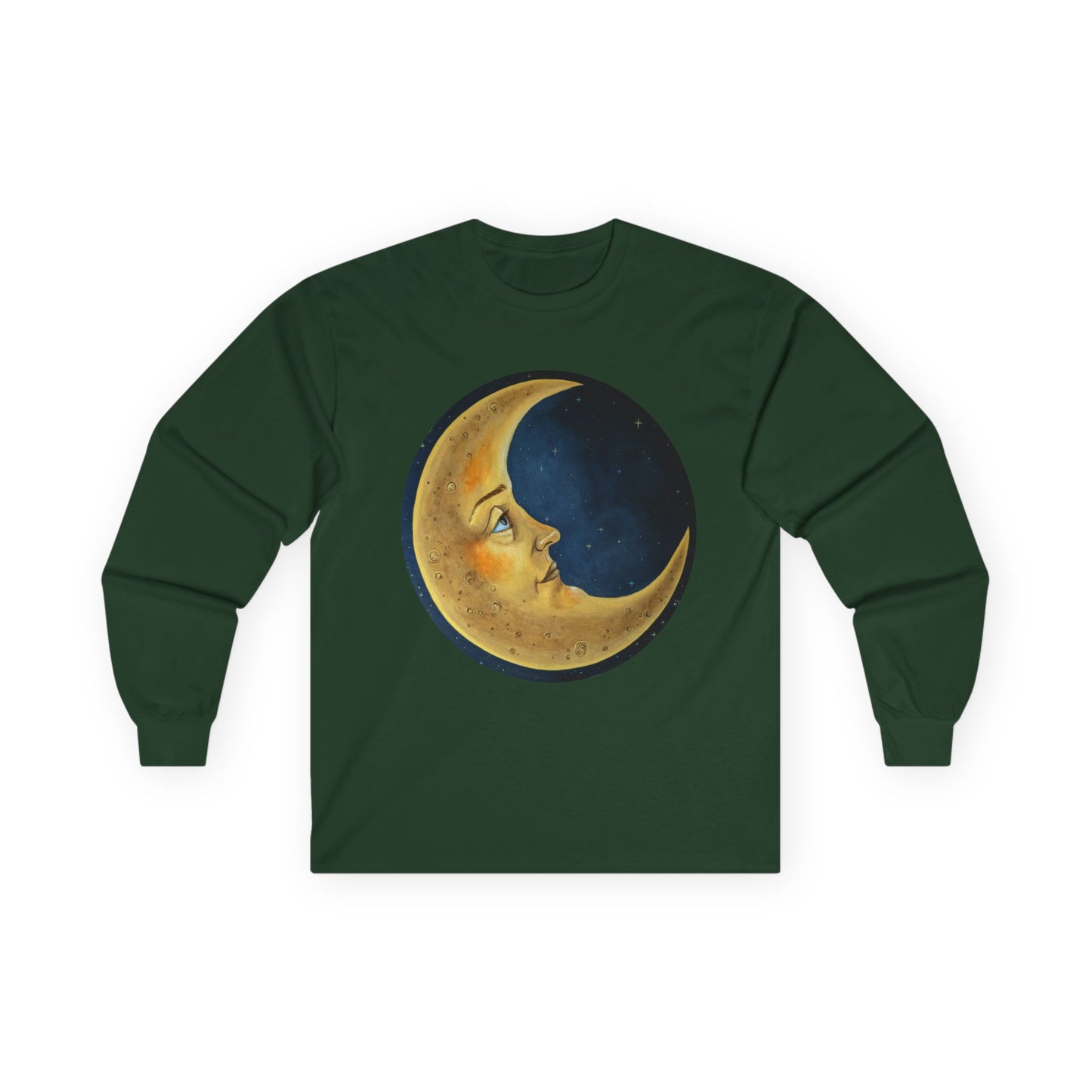 "The Moon" Unisex 100% Cotton Long Sleeve Tees S-5XL