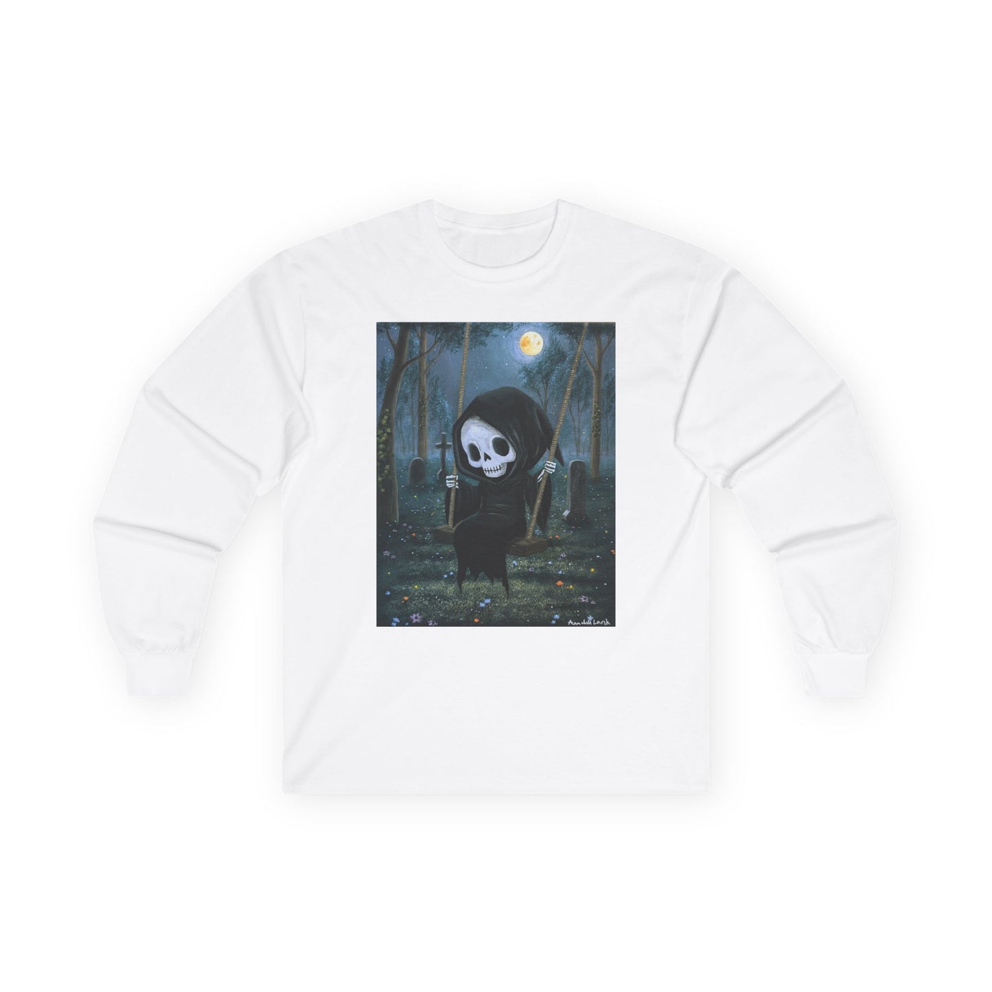 "Grim Reaper" Unisex 100% Cotton Long Sleeve Tees S-5XL