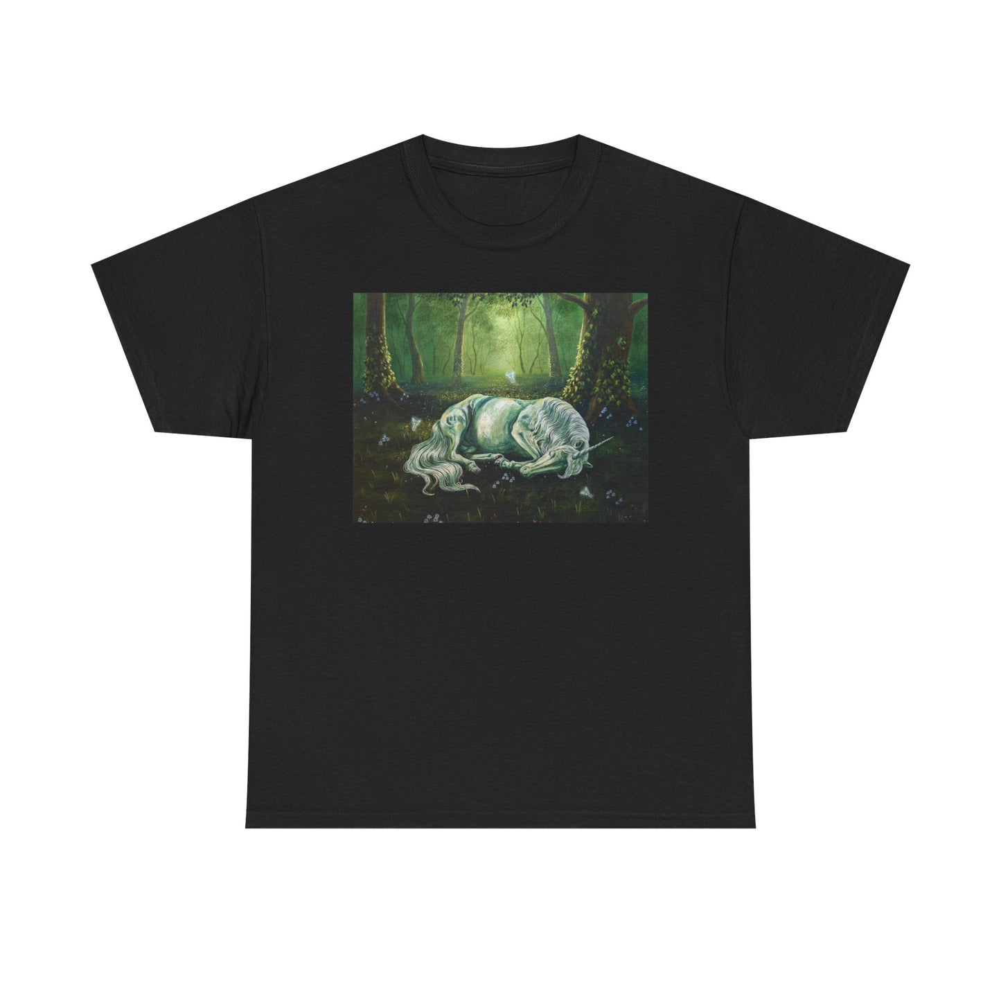 "The Unicorns Slumber" Unisex Cotton Tee