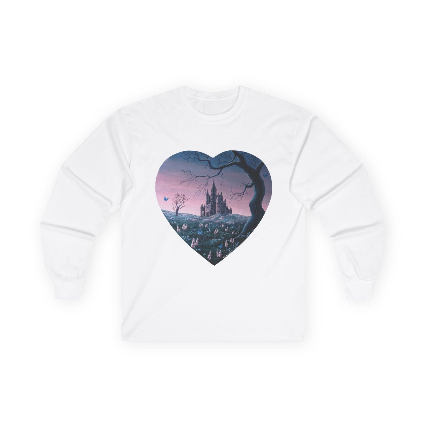 "The Rosewood Castle" Unisex 100% Cotton Long Sleeve Tees S-5XL