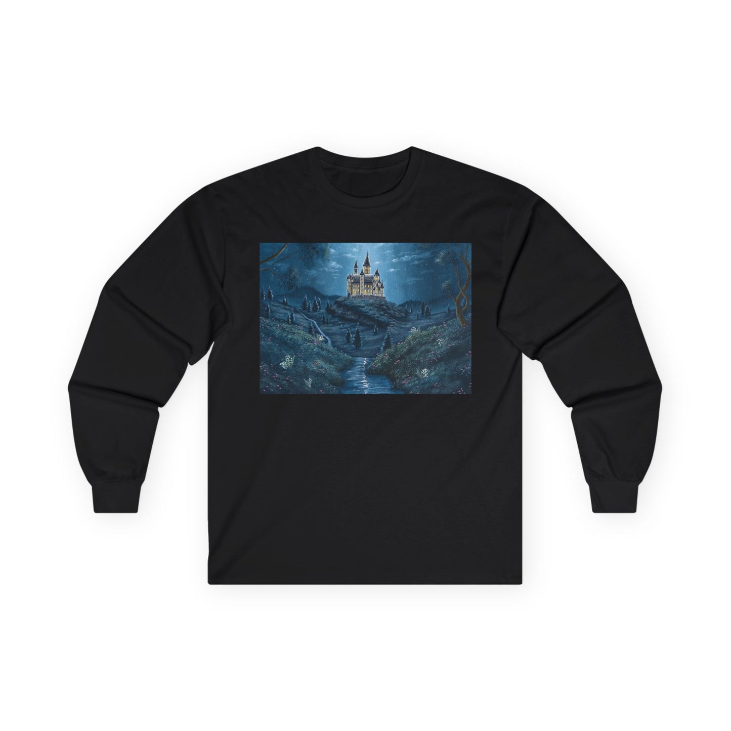 "The Moonlit Castle" Unisex 100% Cotton Long Sleeve Tees S-5XL