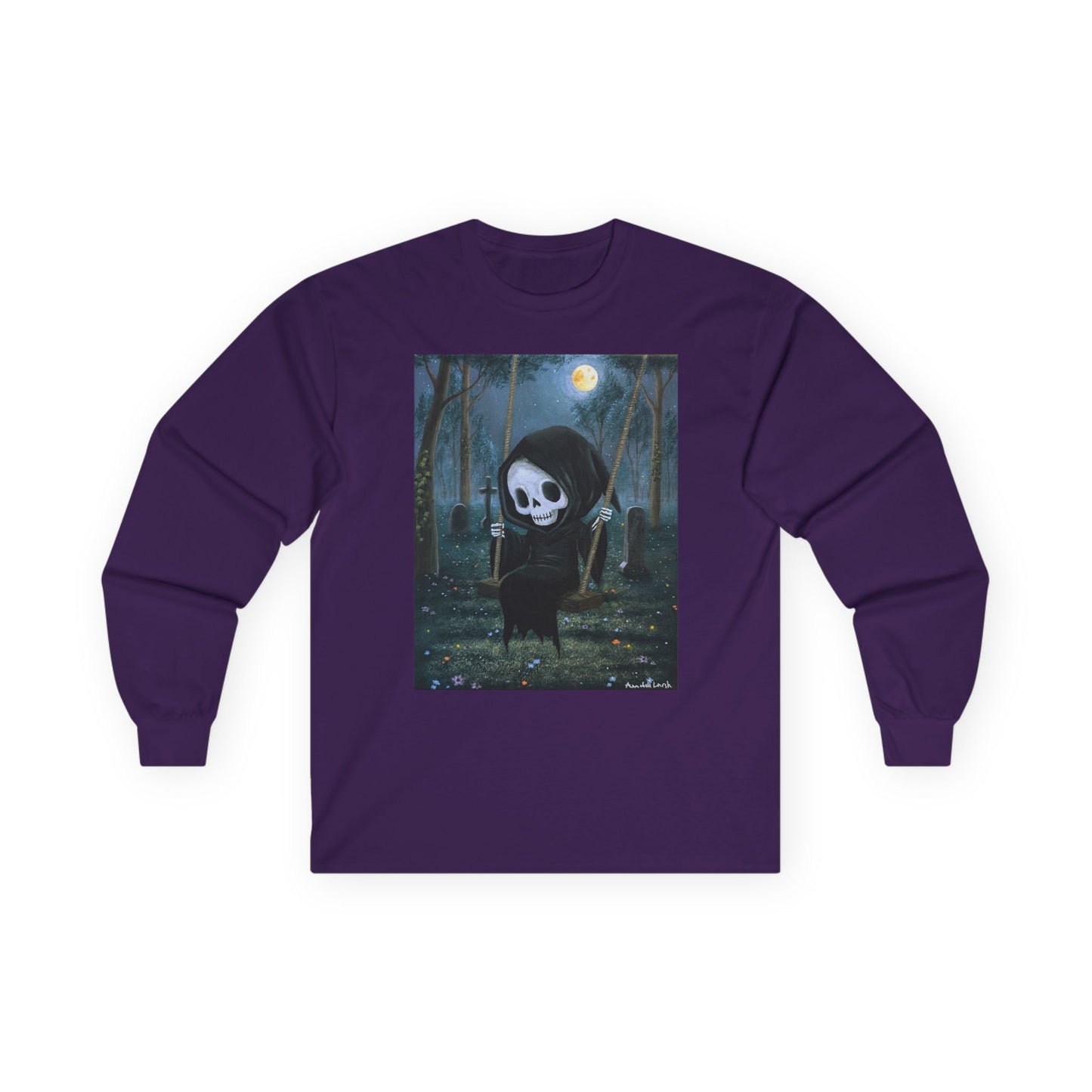 "Grim Reaper" Unisex 100% Cotton Long Sleeve Tees S-5XL