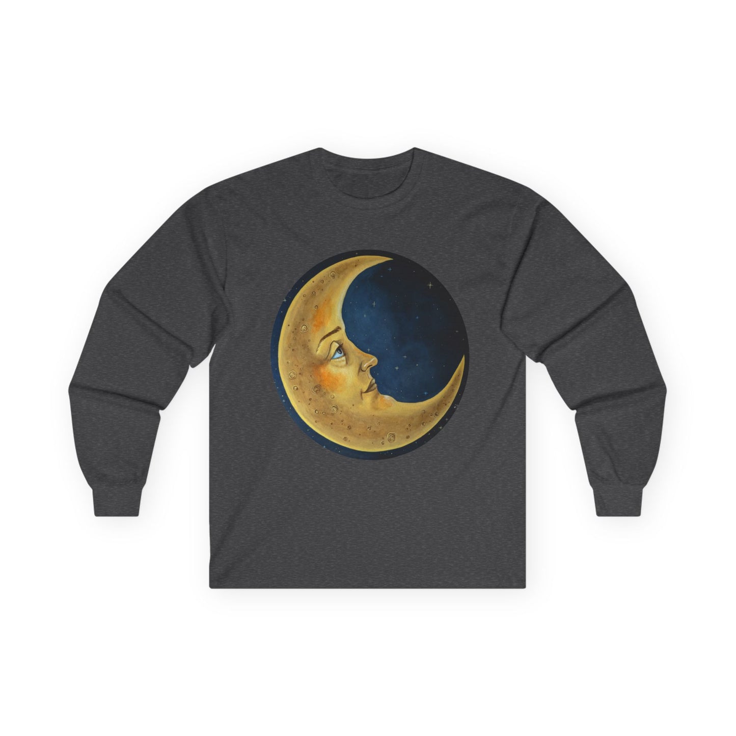 "The Moon" Unisex 100% Cotton Long Sleeve Tees S-5XL