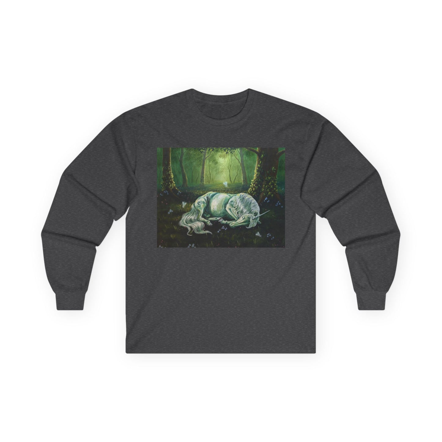 "The Unicorns Slumber" Unisex 100% Cotton Long Sleeve Tees S-5XL