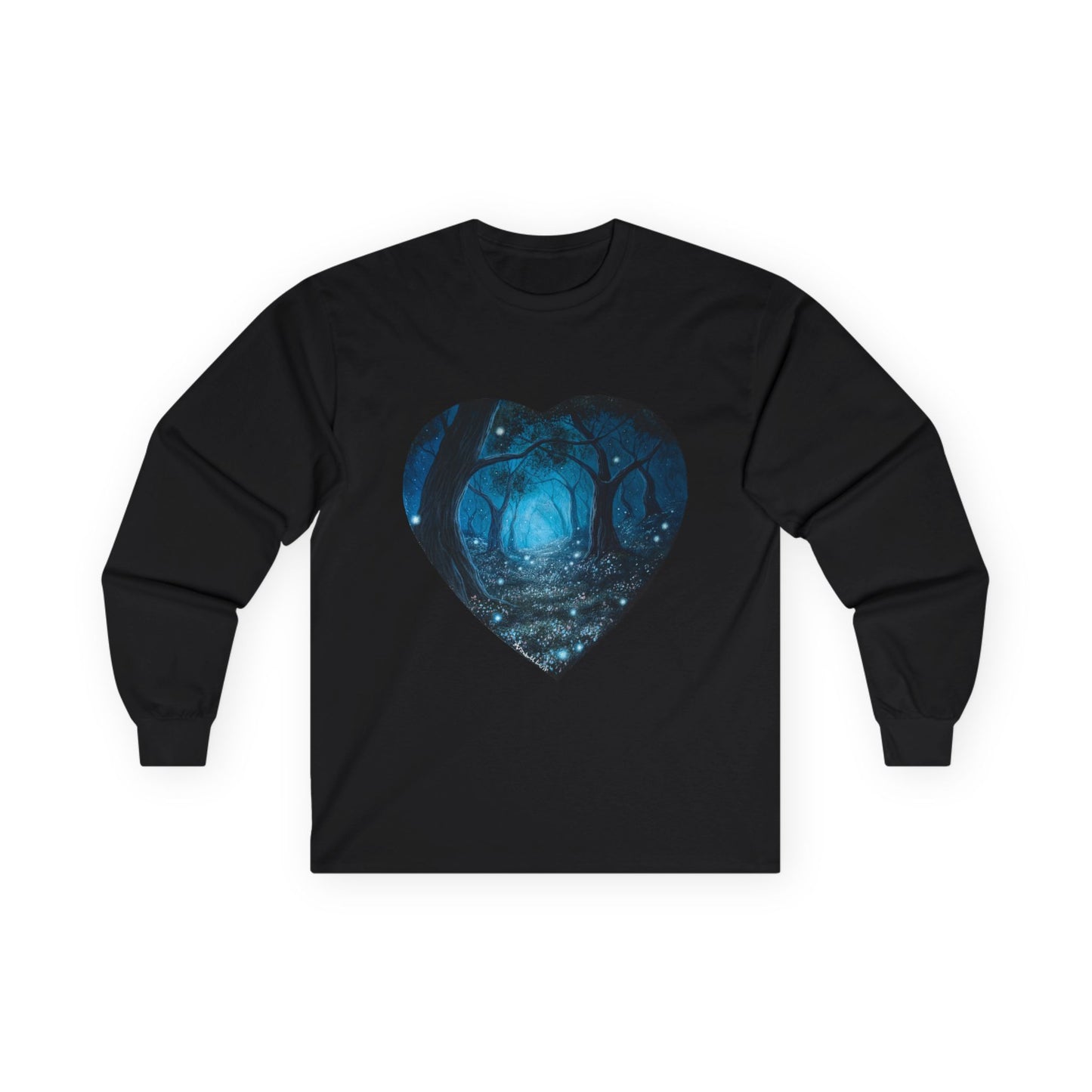 "Whispering Forest" Cotton Long Sleeve Tees S-5XL