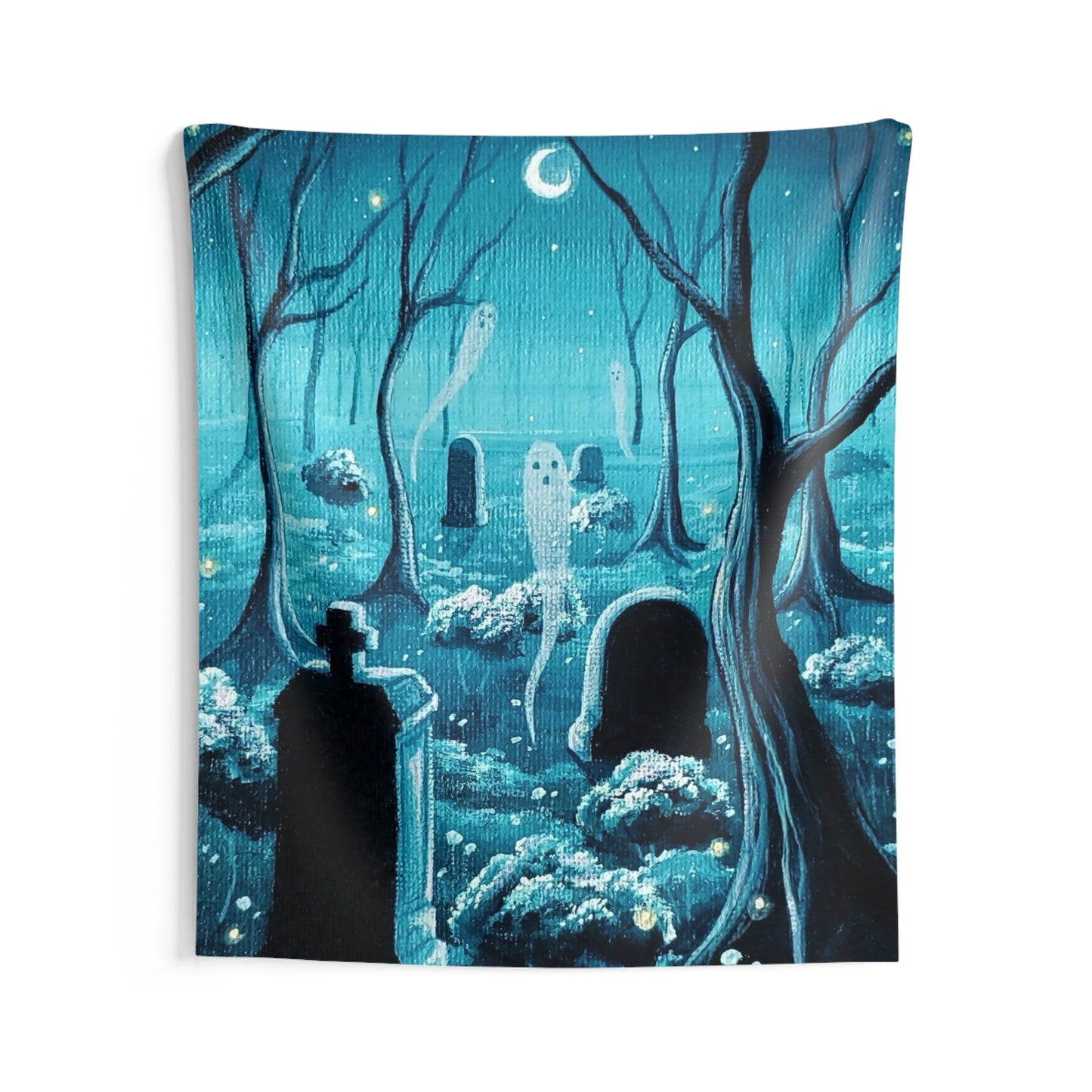 Ghost Cemetery Wall Tapestries