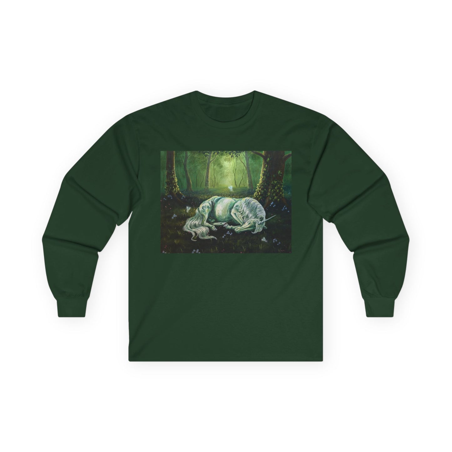 "The Unicorns Slumber" Unisex 100% Cotton Long Sleeve Tees S-5XL