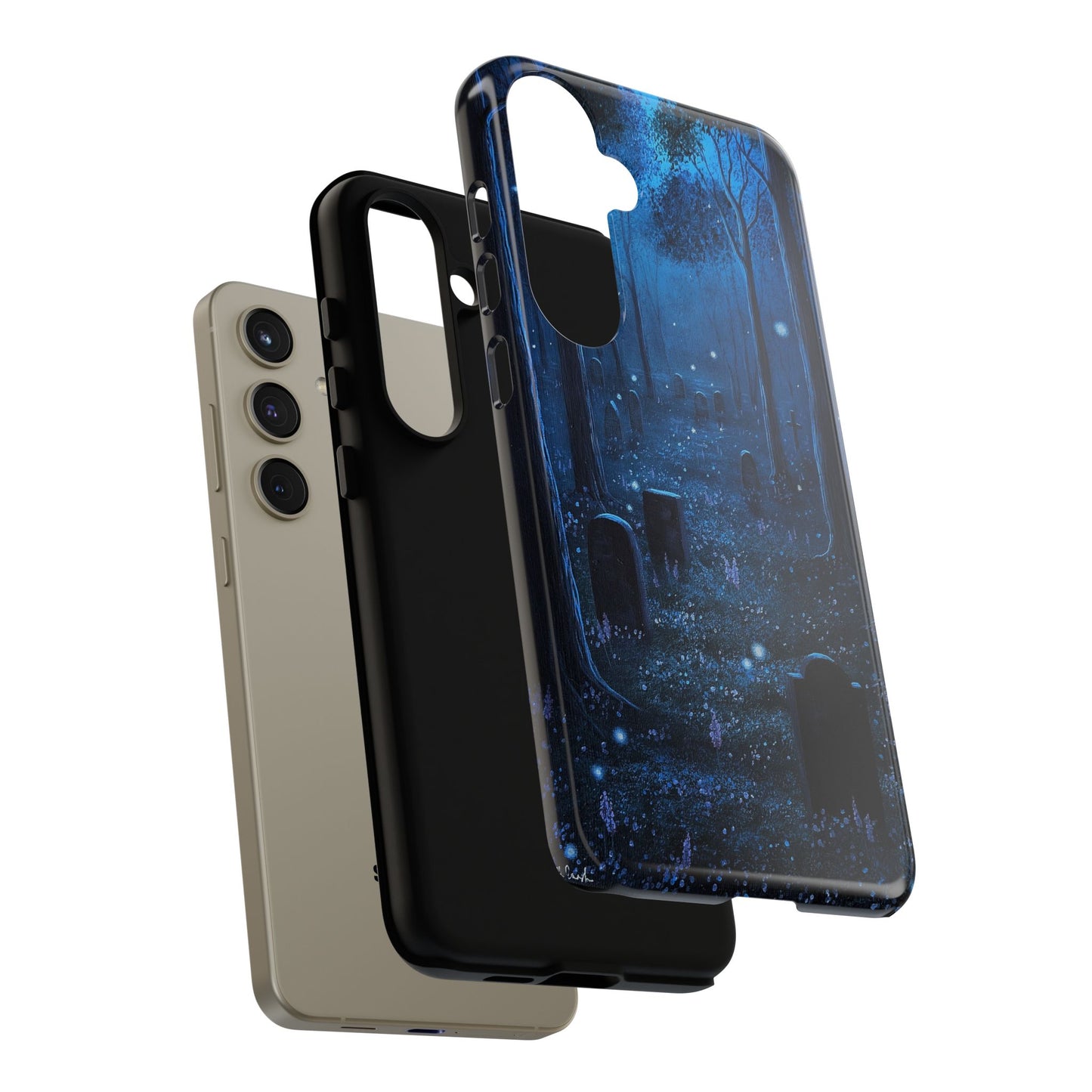 Twilight Cemetery Tough Phone Cases for 31 Galaxy and Pixel Models