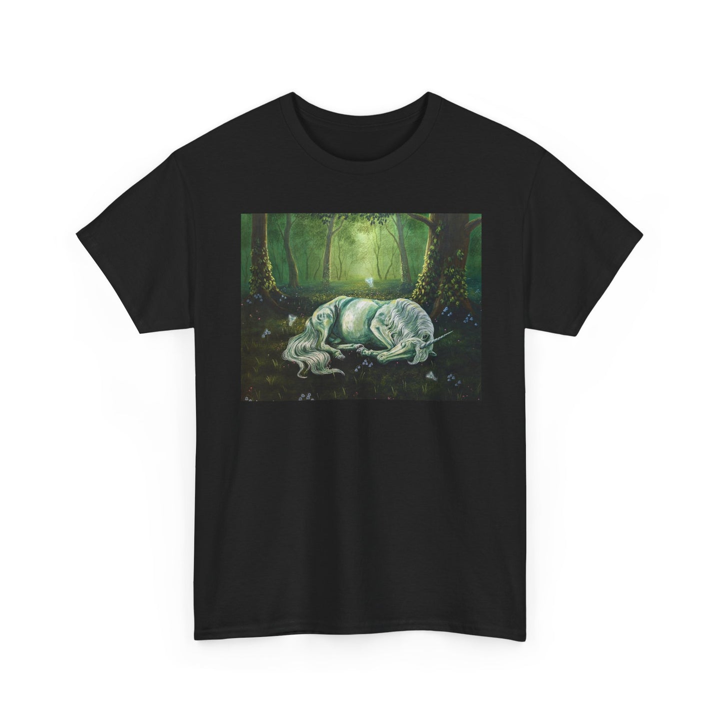 "The Unicorns Slumber" Unisex Cotton Tee
