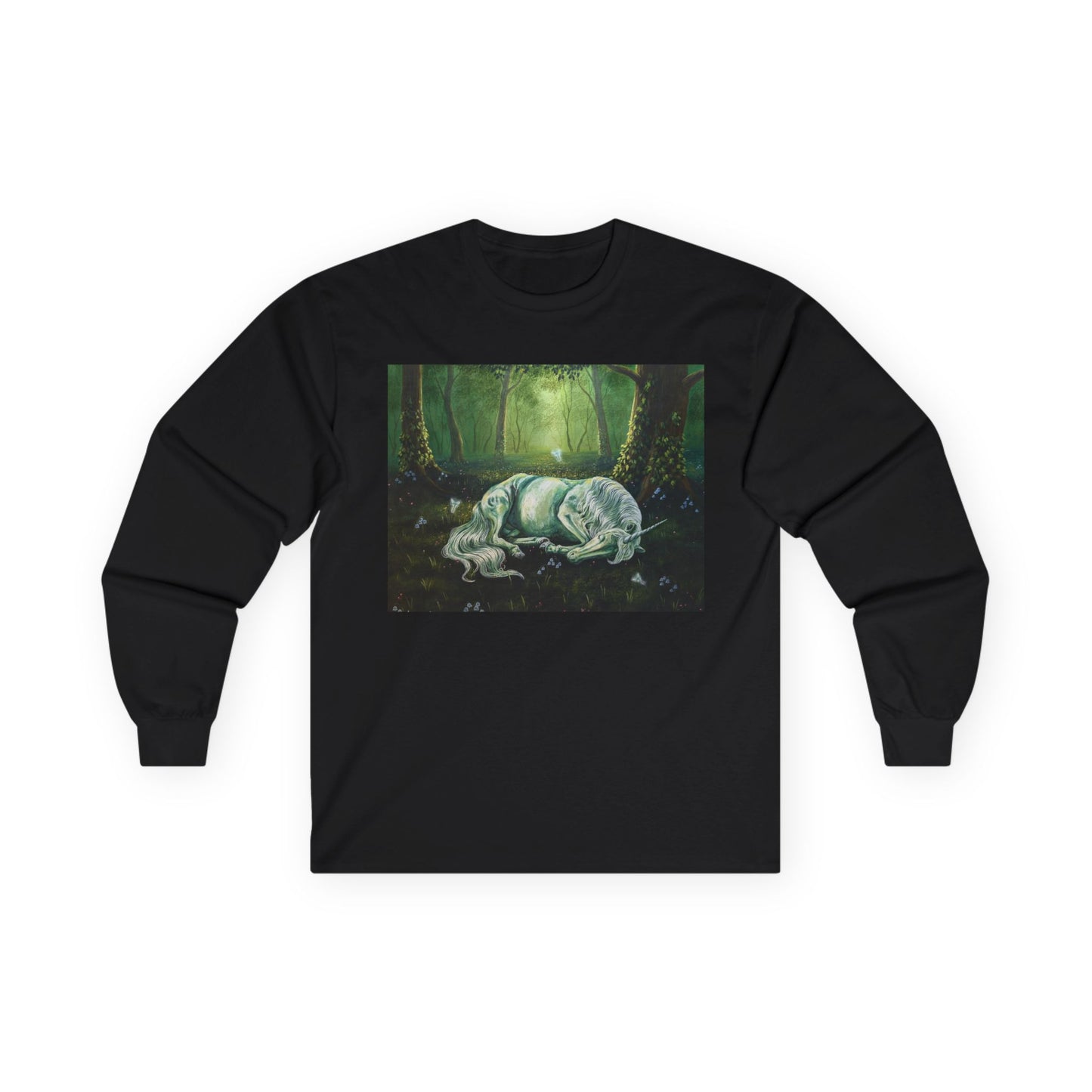"The Unicorns Slumber" Unisex 100% Cotton Long Sleeve Tees S-5XL