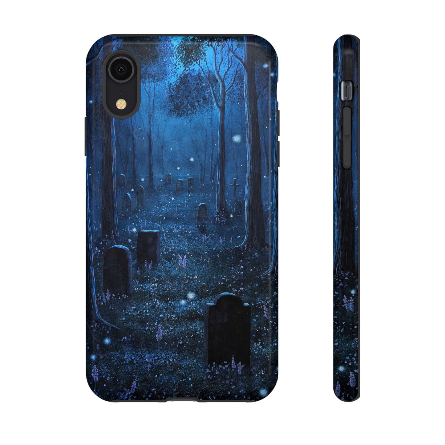 Twilight Cemetery Tough Phone Cases For IPhones 17 Pro through 8