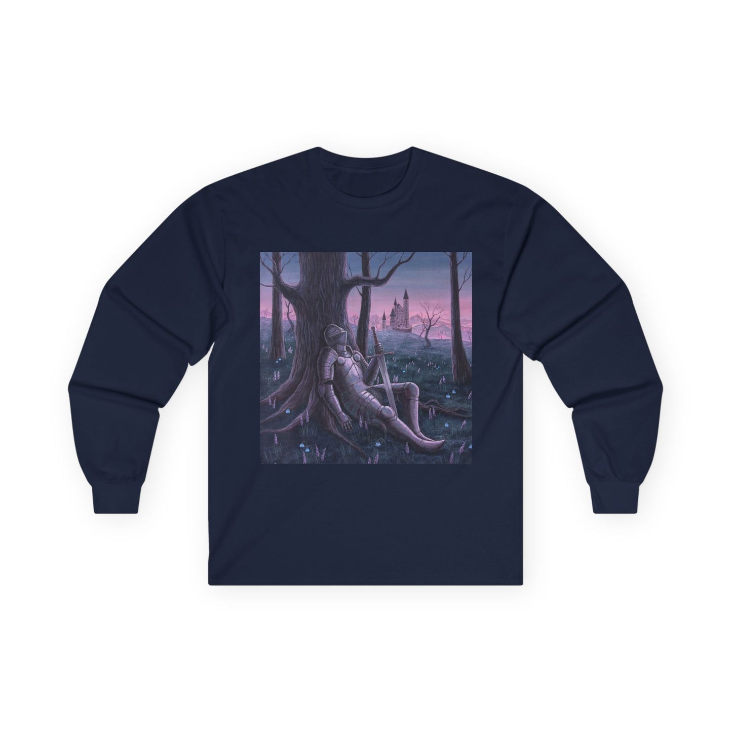 "The Fallen Knight" Unisex 100% Cotton Long Sleeve Tees S-5XL
