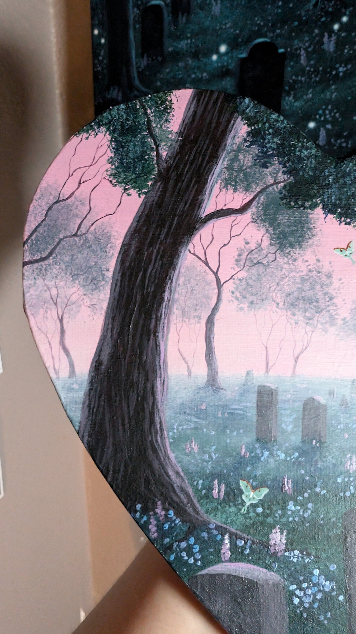 The Actias Cemetery 8" Painting