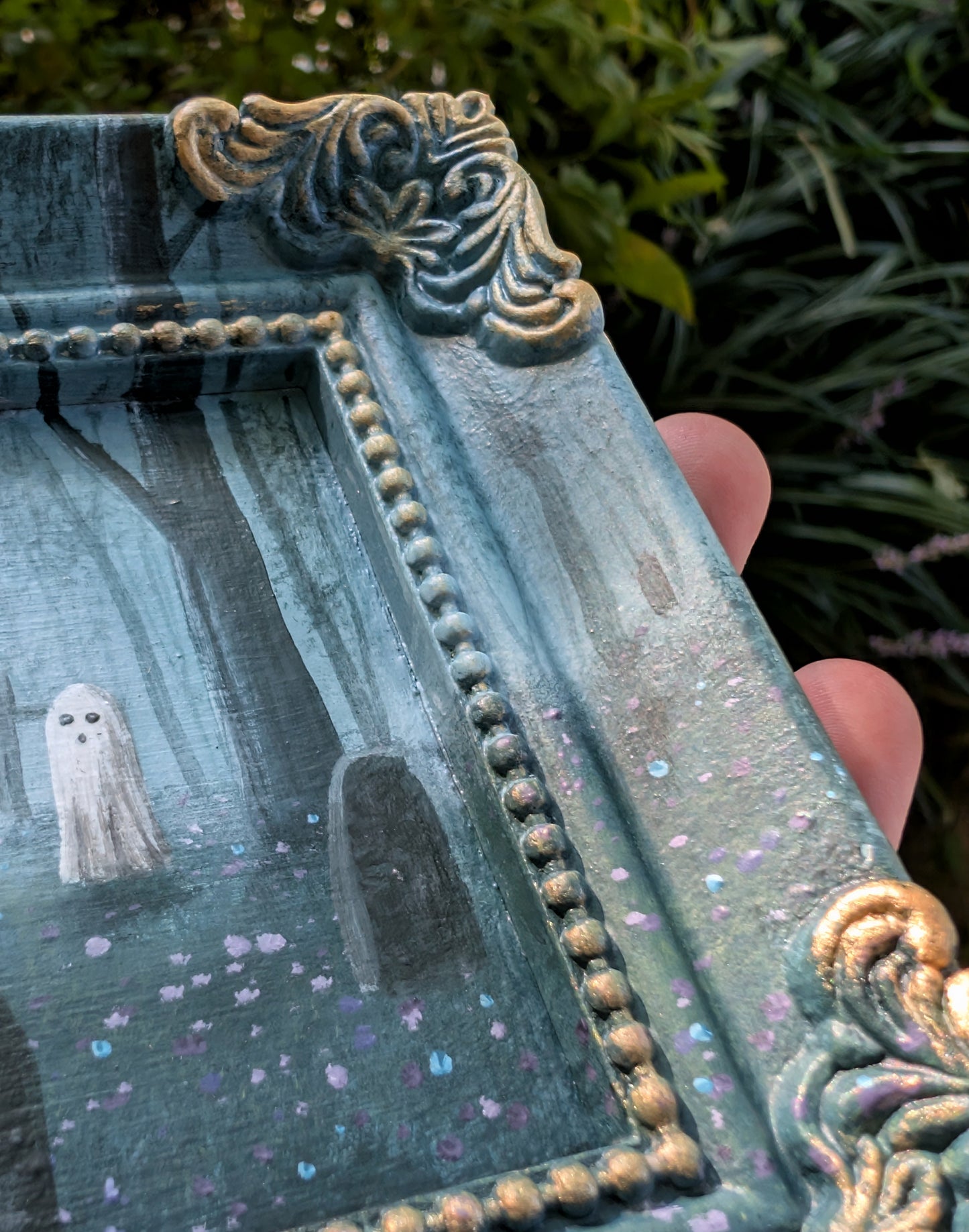 Carl's Cemetery 4.5" Painting (#2)