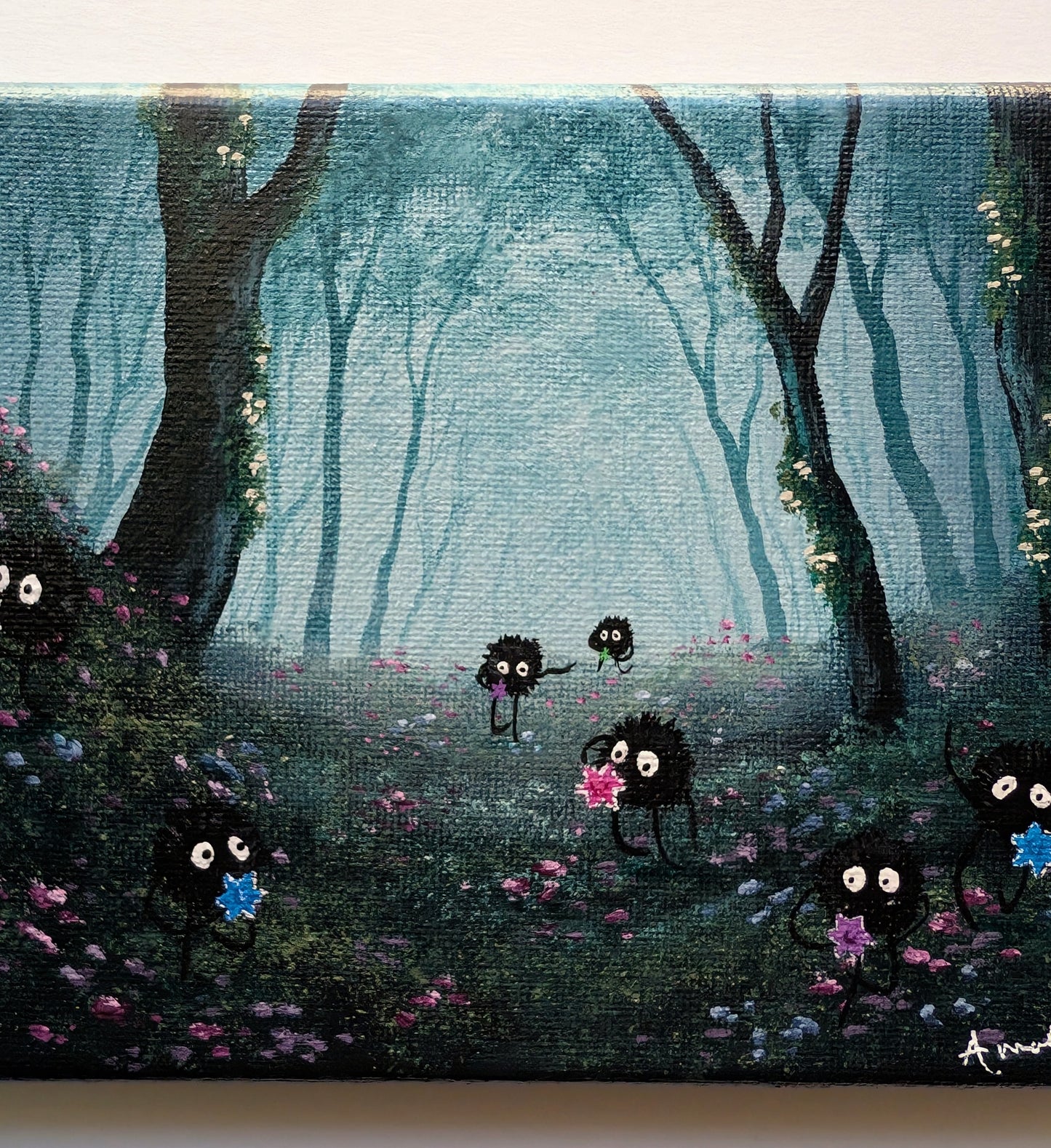 Sprites in the Forest Painting 5"x7"