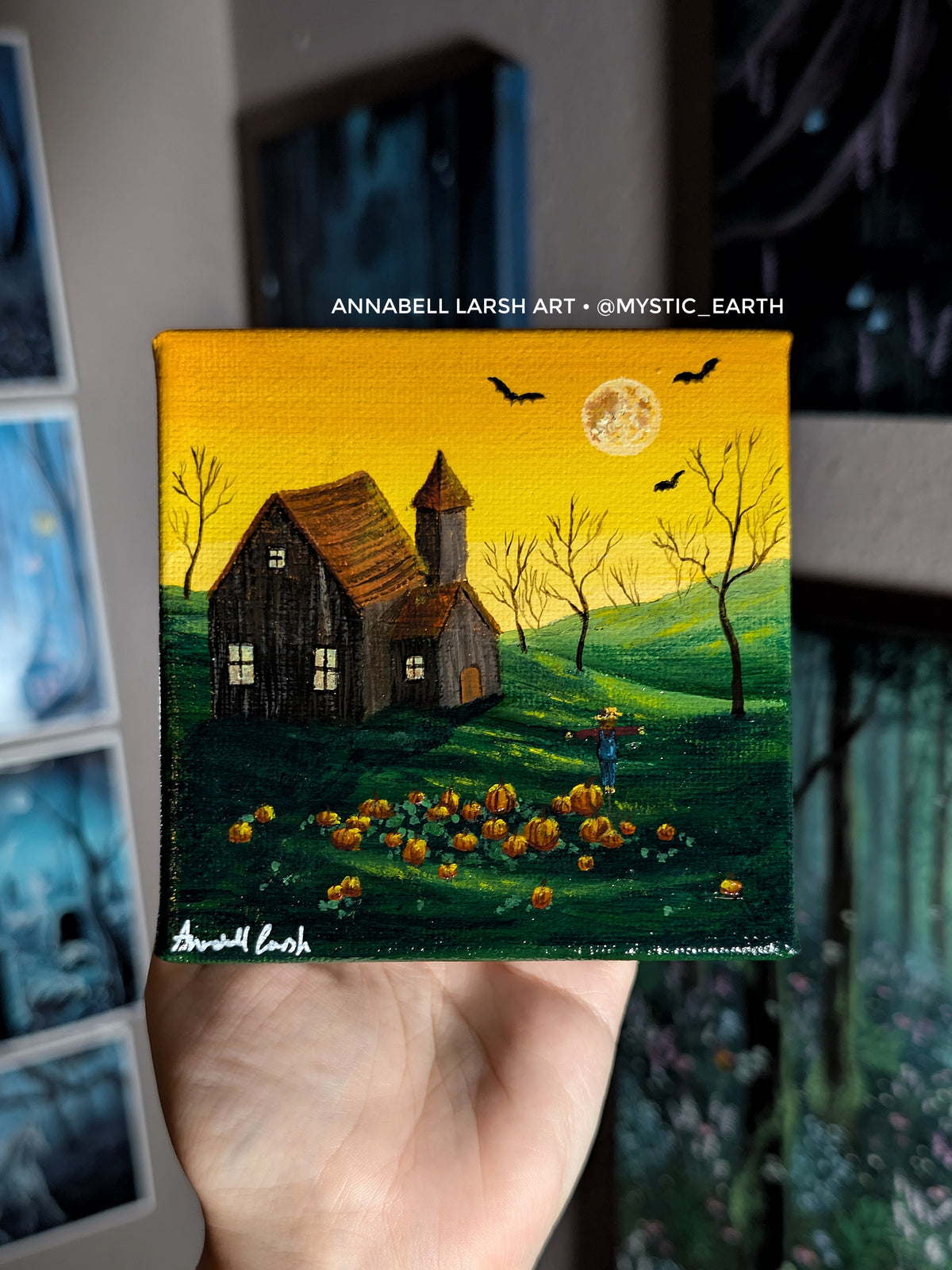 Haunted Farm 4" Painting 4/50