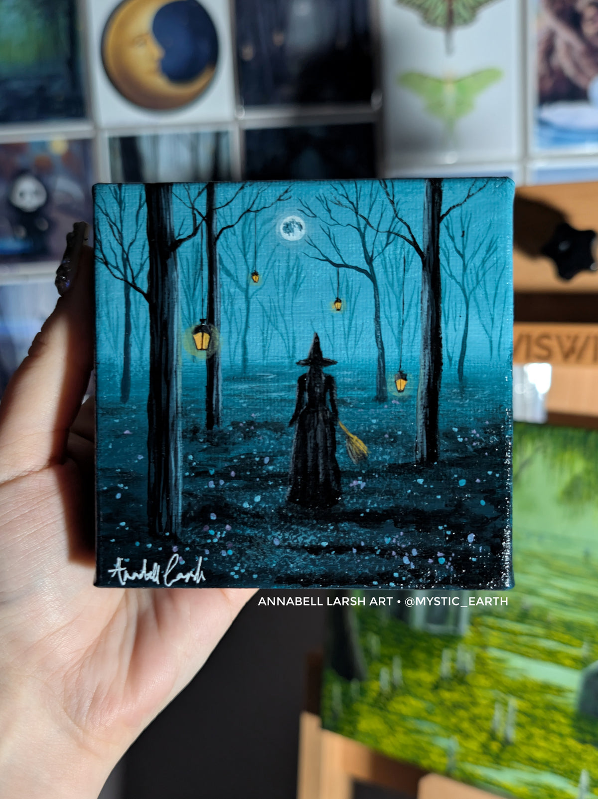 The Witch's Landing 4" Painting 56/50