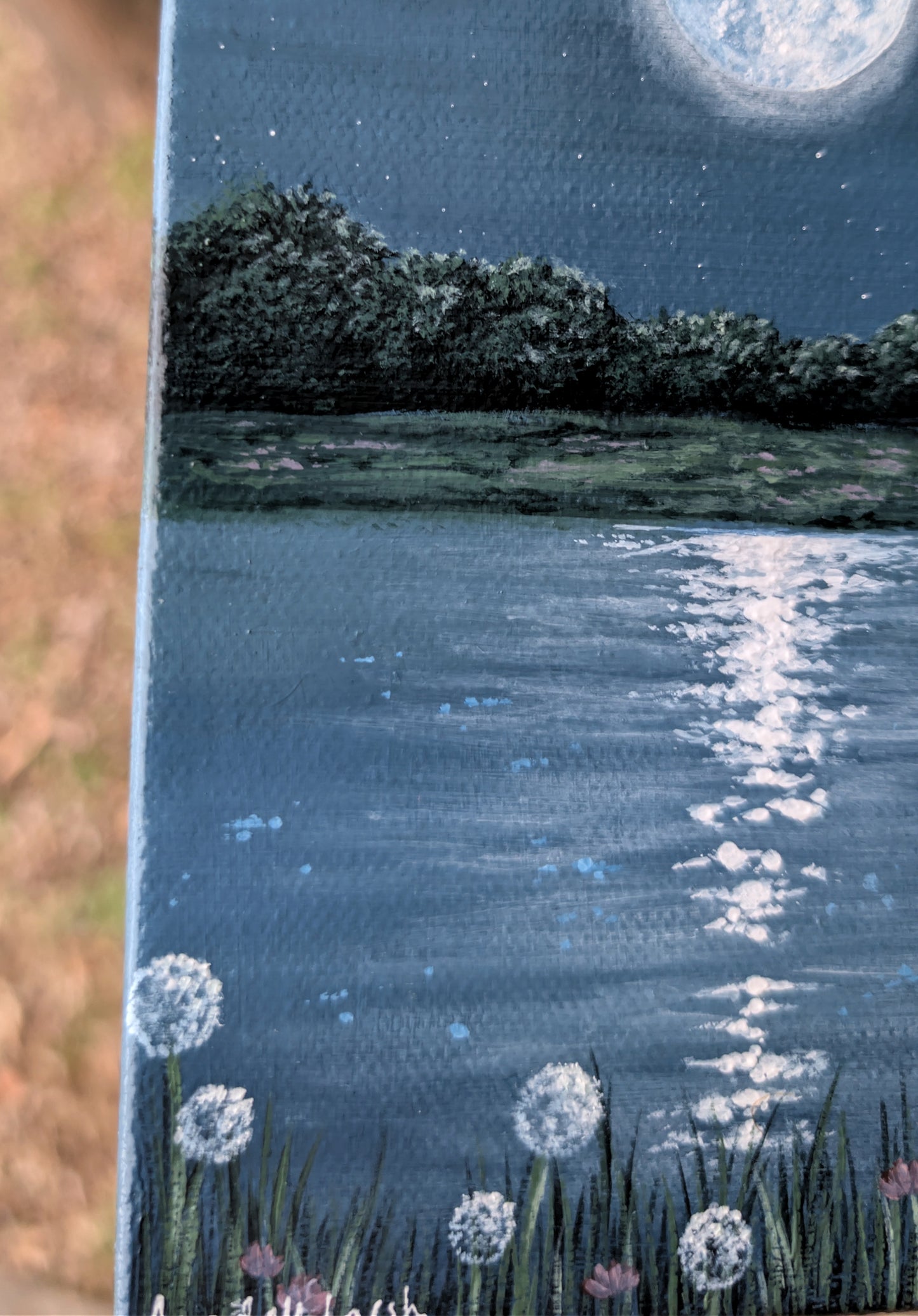 Glimmering 5"x7" Painting