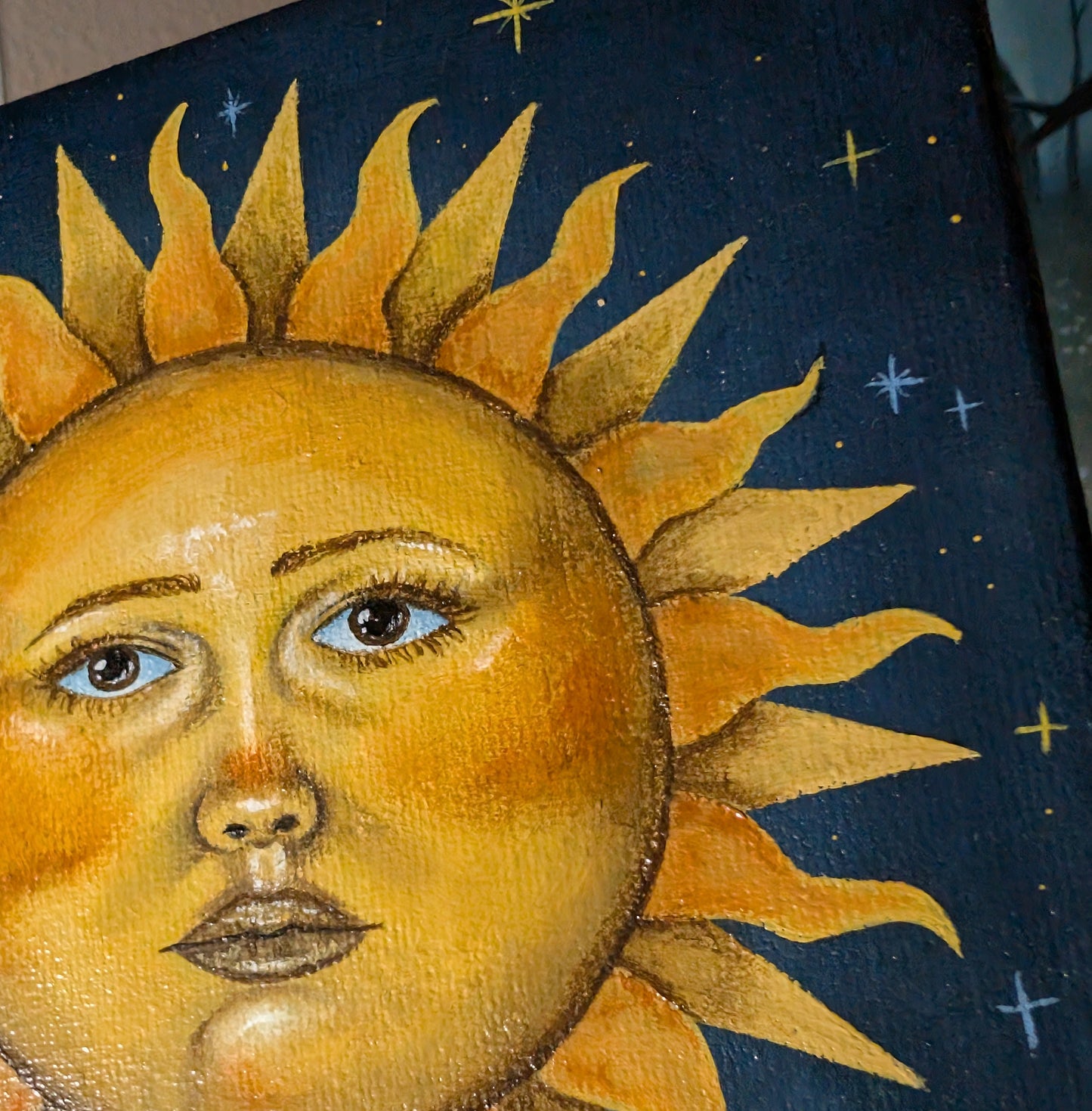 Sun, Moon, and Star Painting Set (medium canvas) READY-TO-SHIP