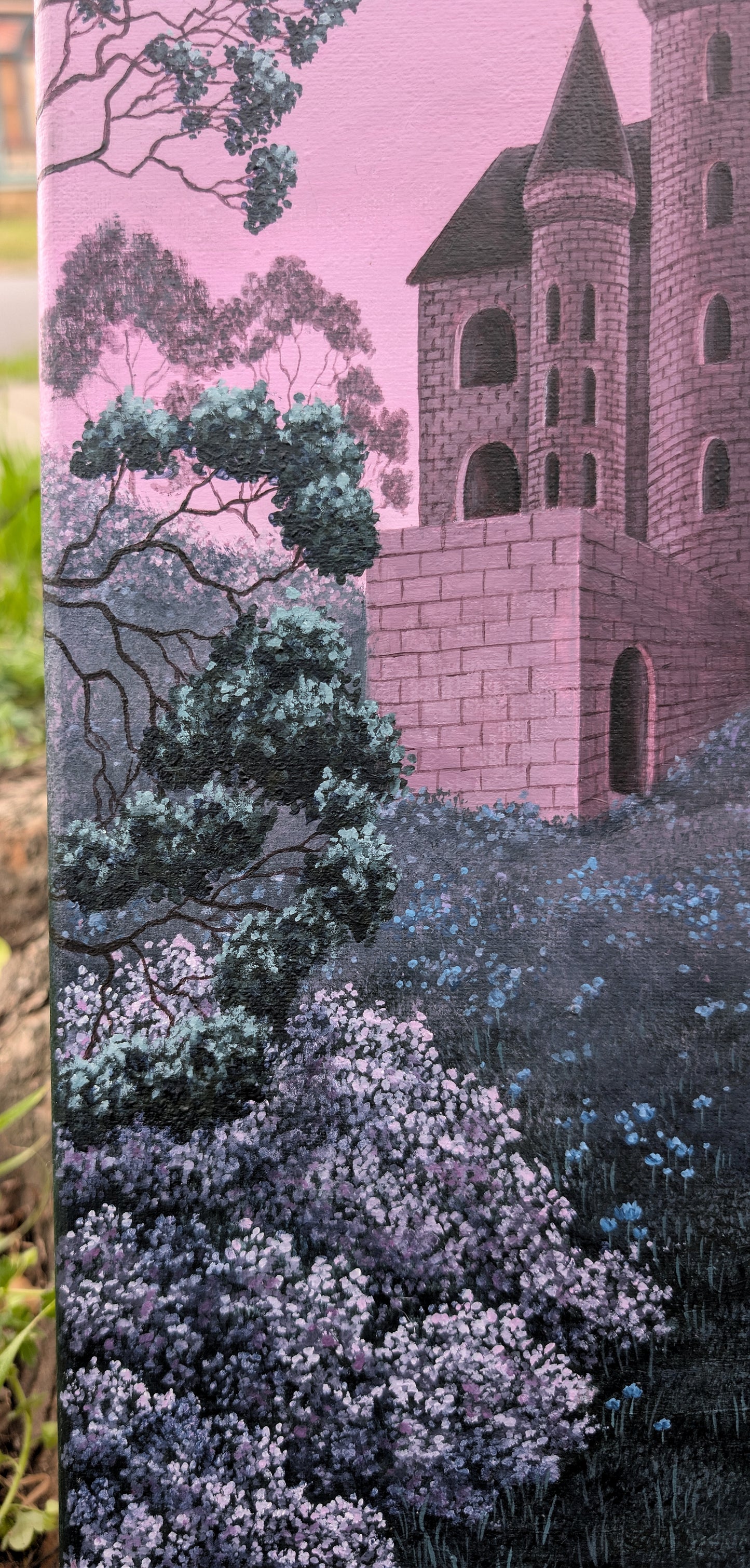 Amethyst Castle 10x20 Painting