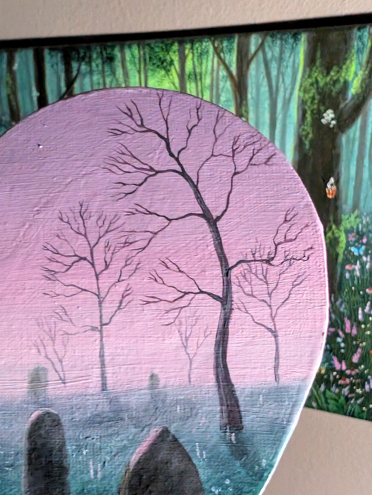 Luna Cemetery 8" Painting