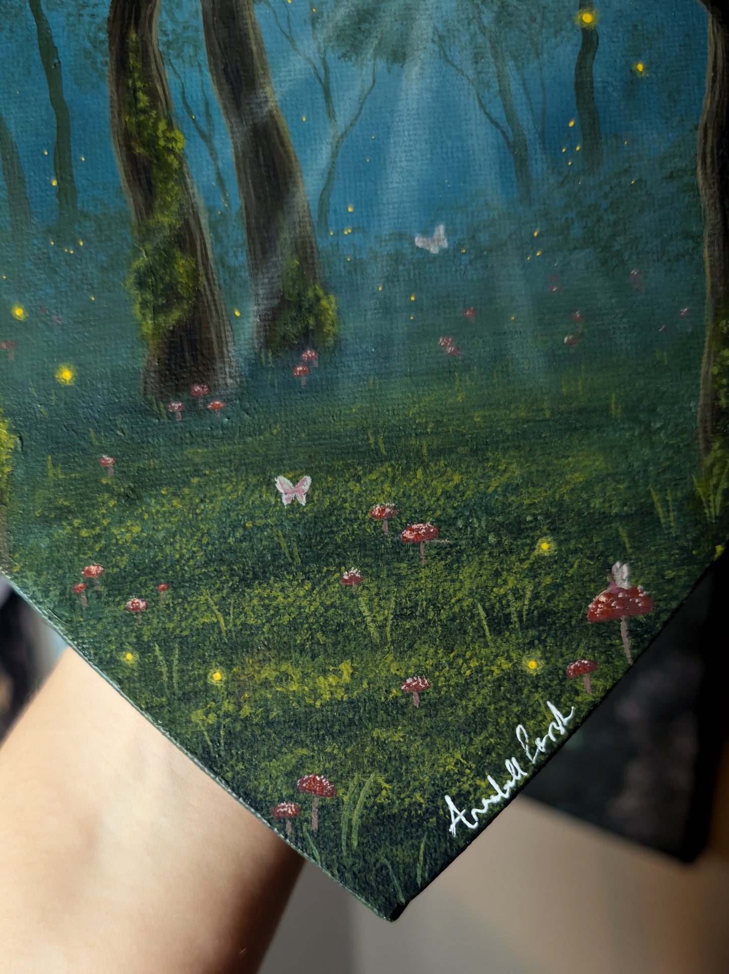 Toadstool Forest 8" Painting