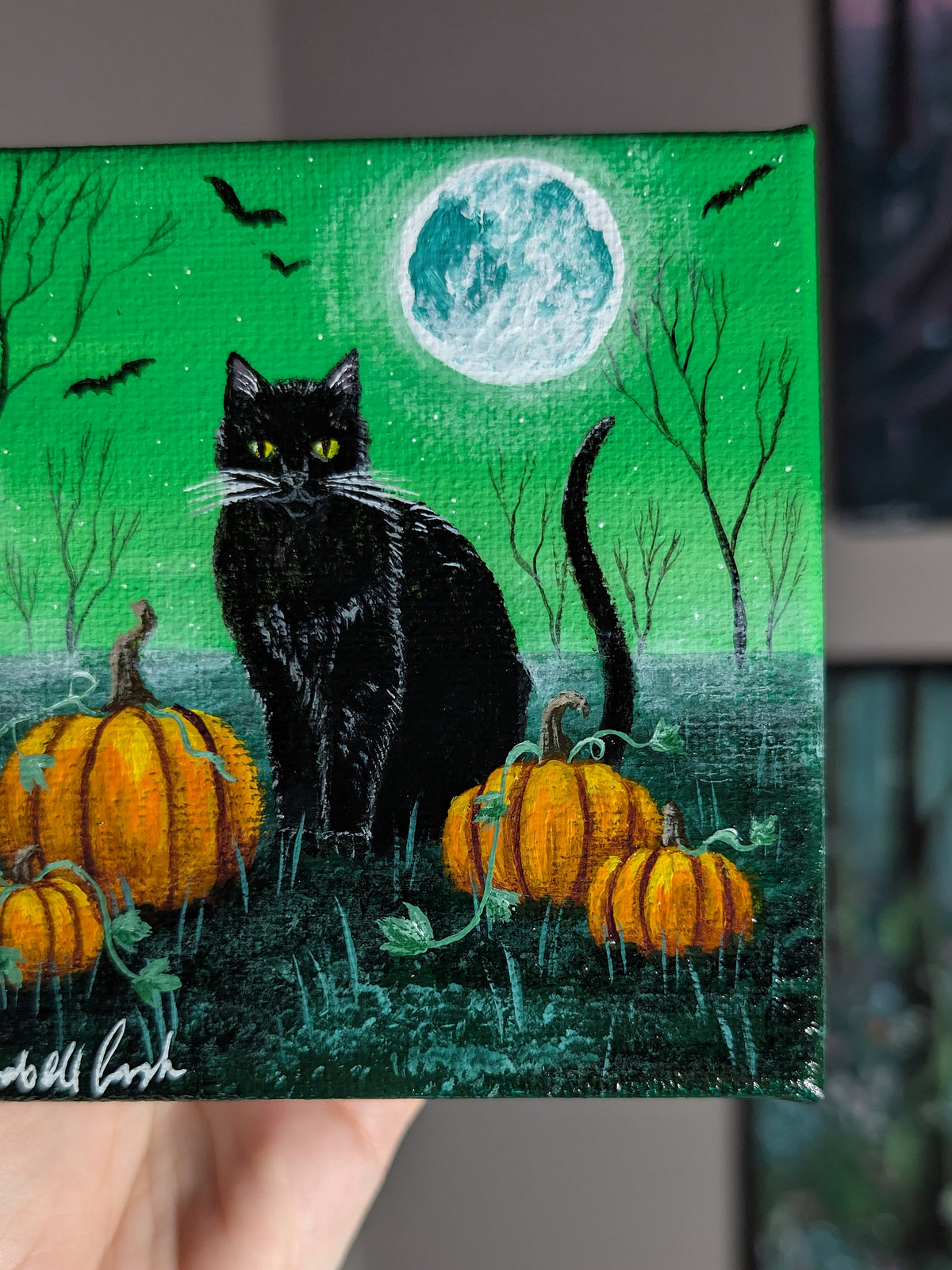 Salem the Cat 4" Painting 22/50