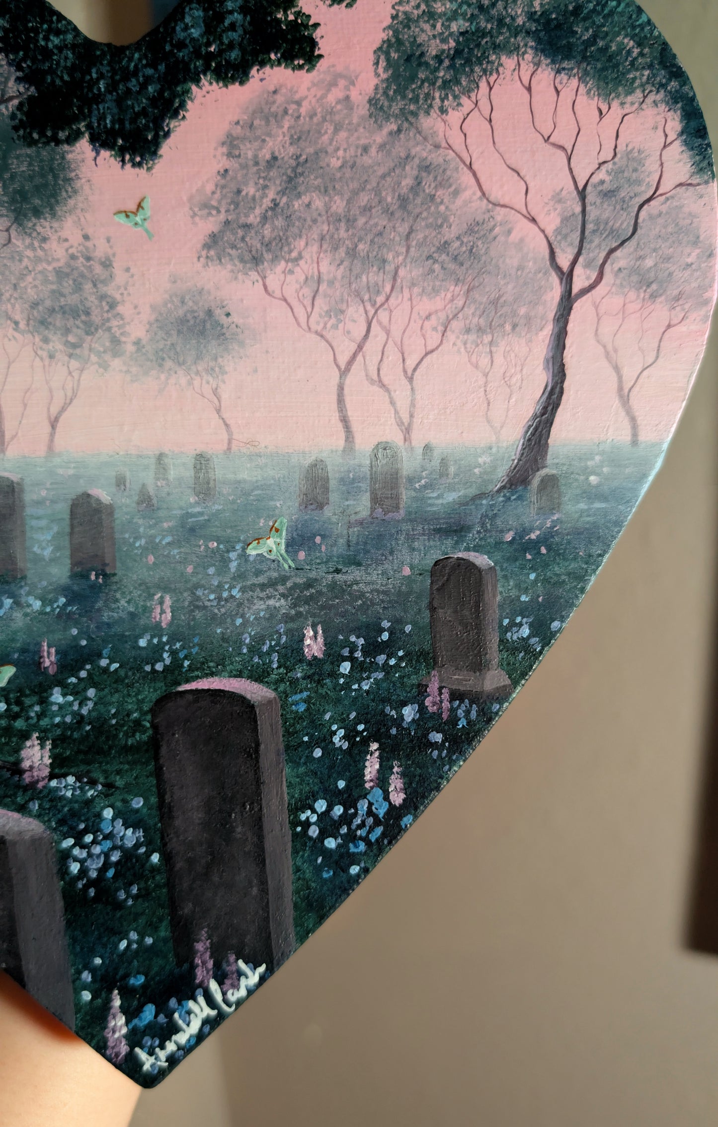 The Actias Cemetery 8" Painting