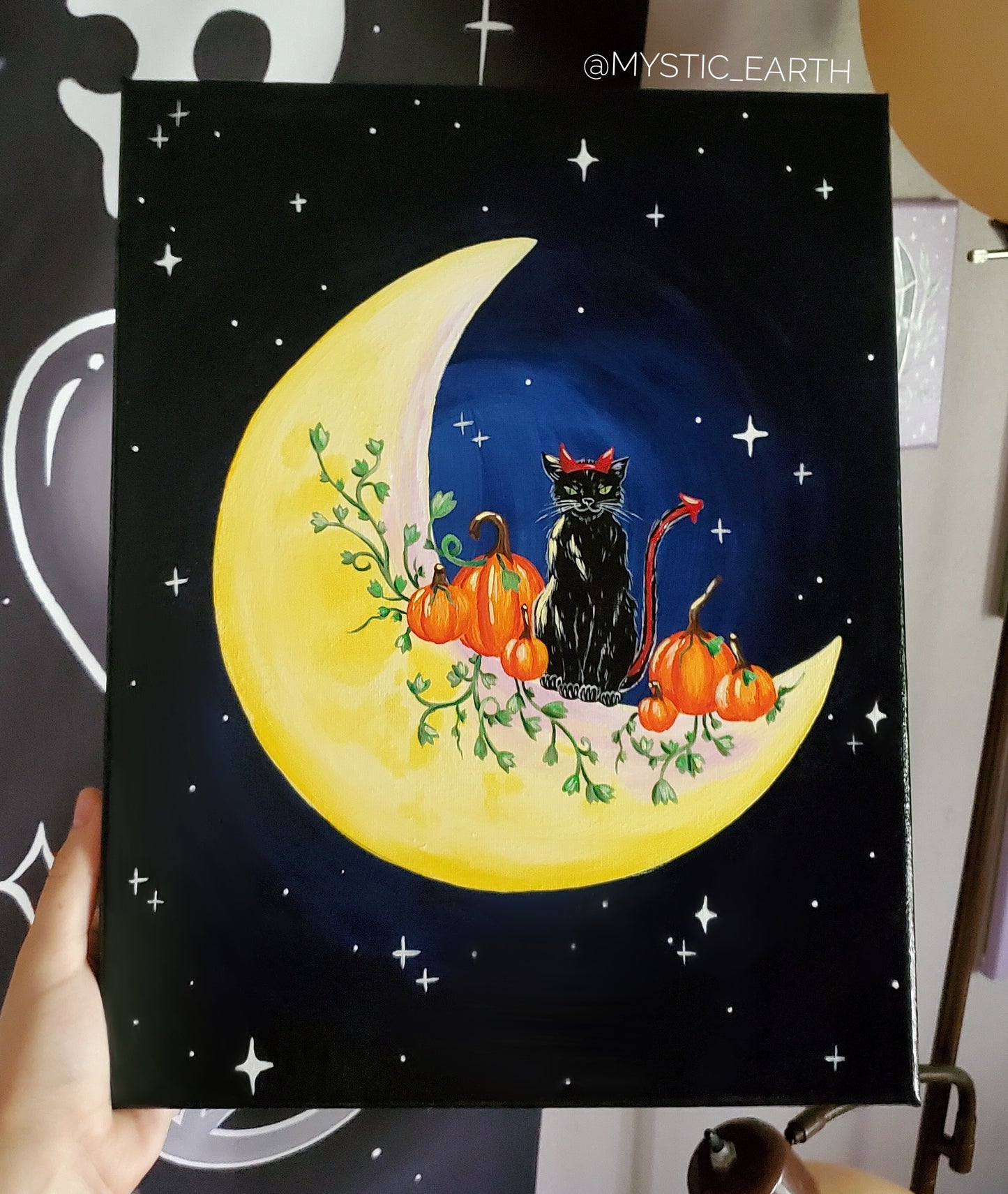 Devil Kitty Original Painting