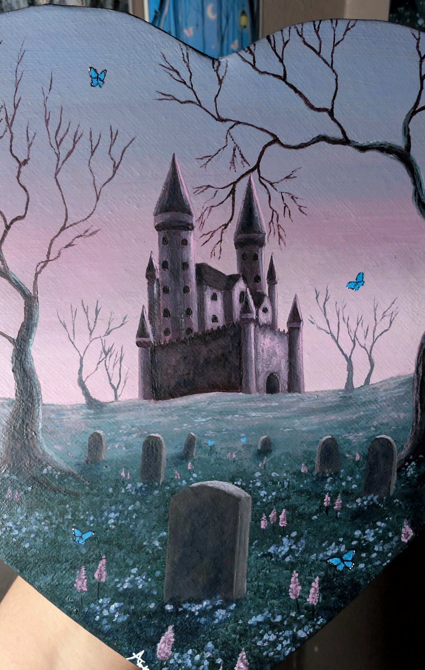 Haunted Castle 8" Painting