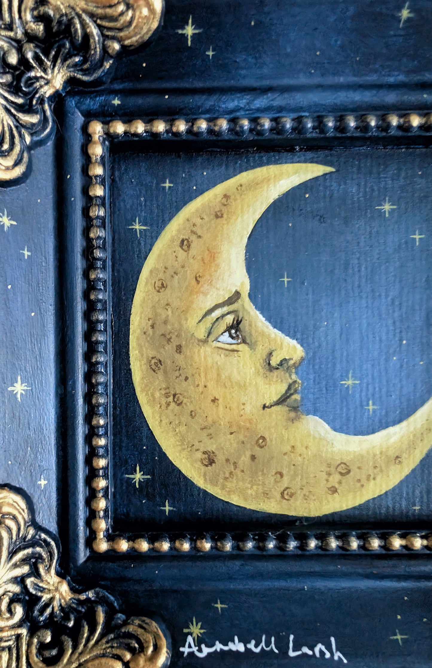 The Moon 4.5" Painting