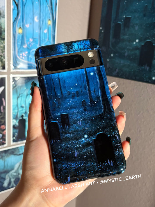 Twilight Cemetery Tough Phone Cases For IPhones 17 Pro through 8