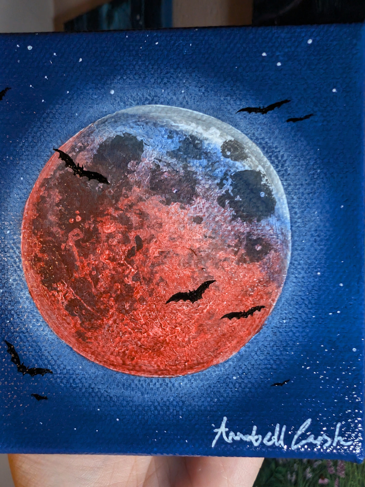Partial Eclipse 4" Painting 2/50