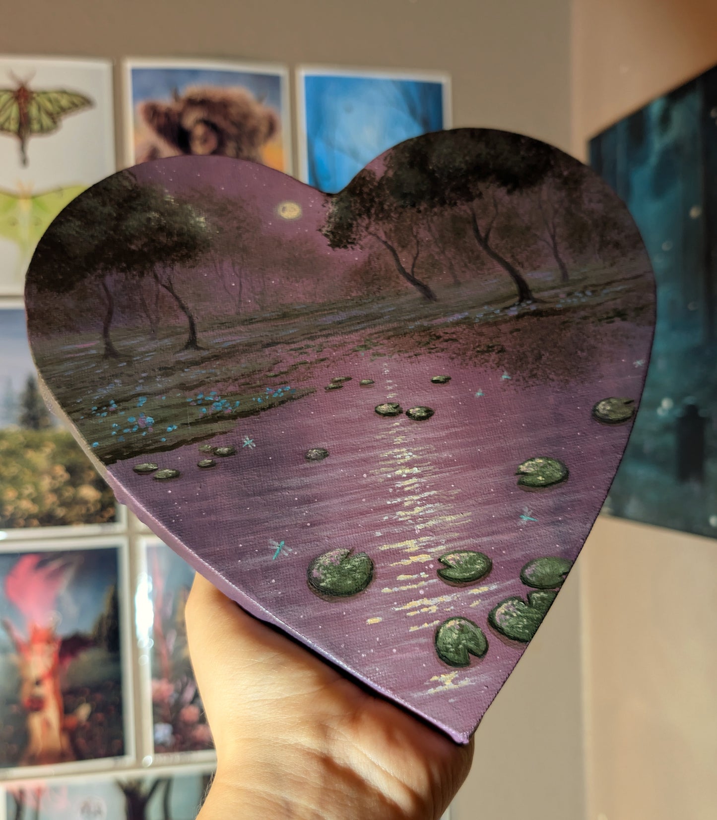 Lilypad Pond 8" Painting
