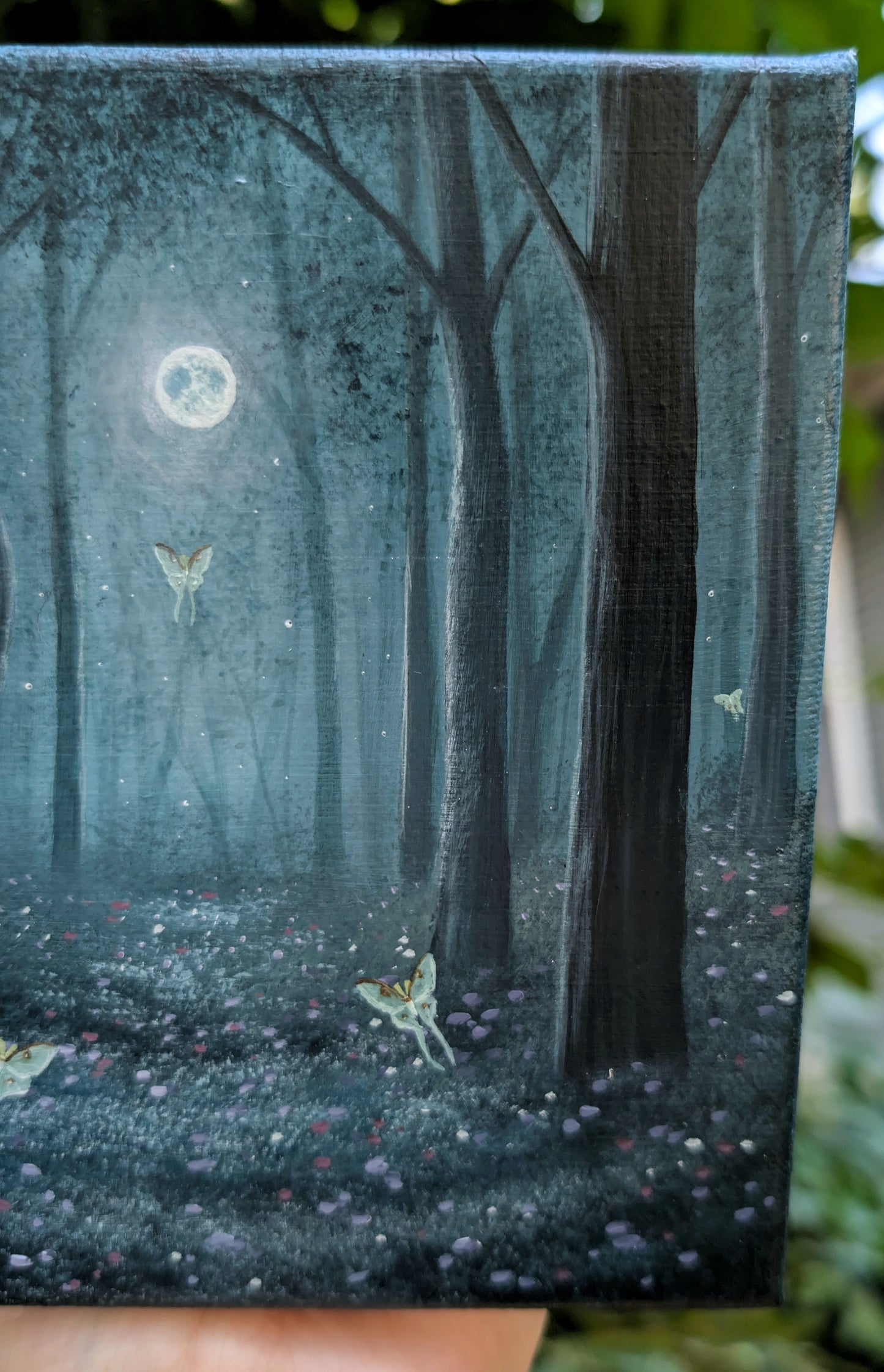 Luna Forest 6"x6" Painting