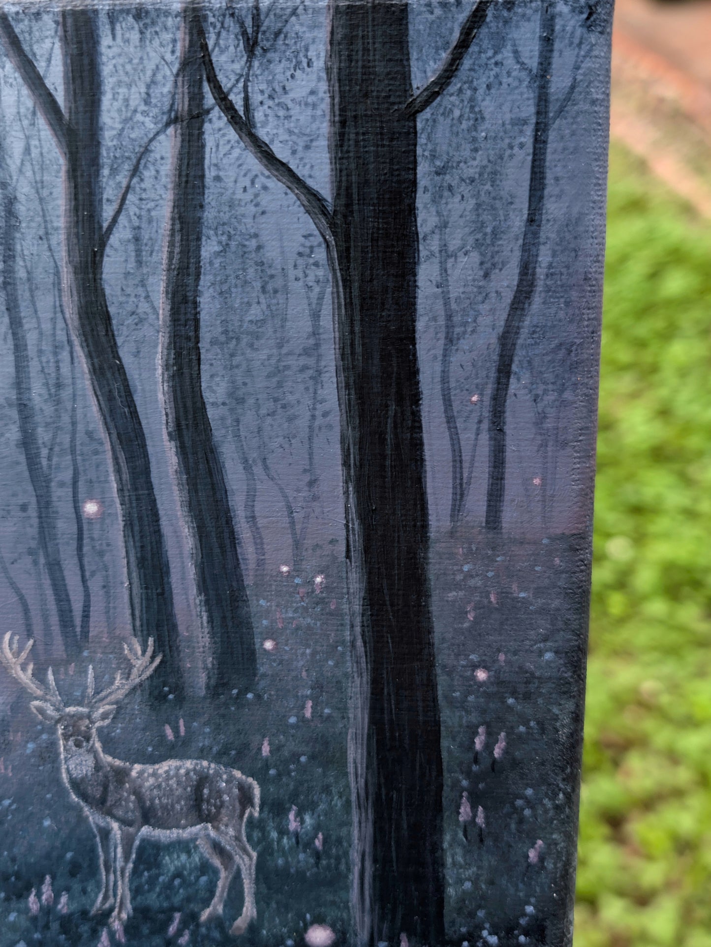 The Lavender Woods 8"x8" Painting
