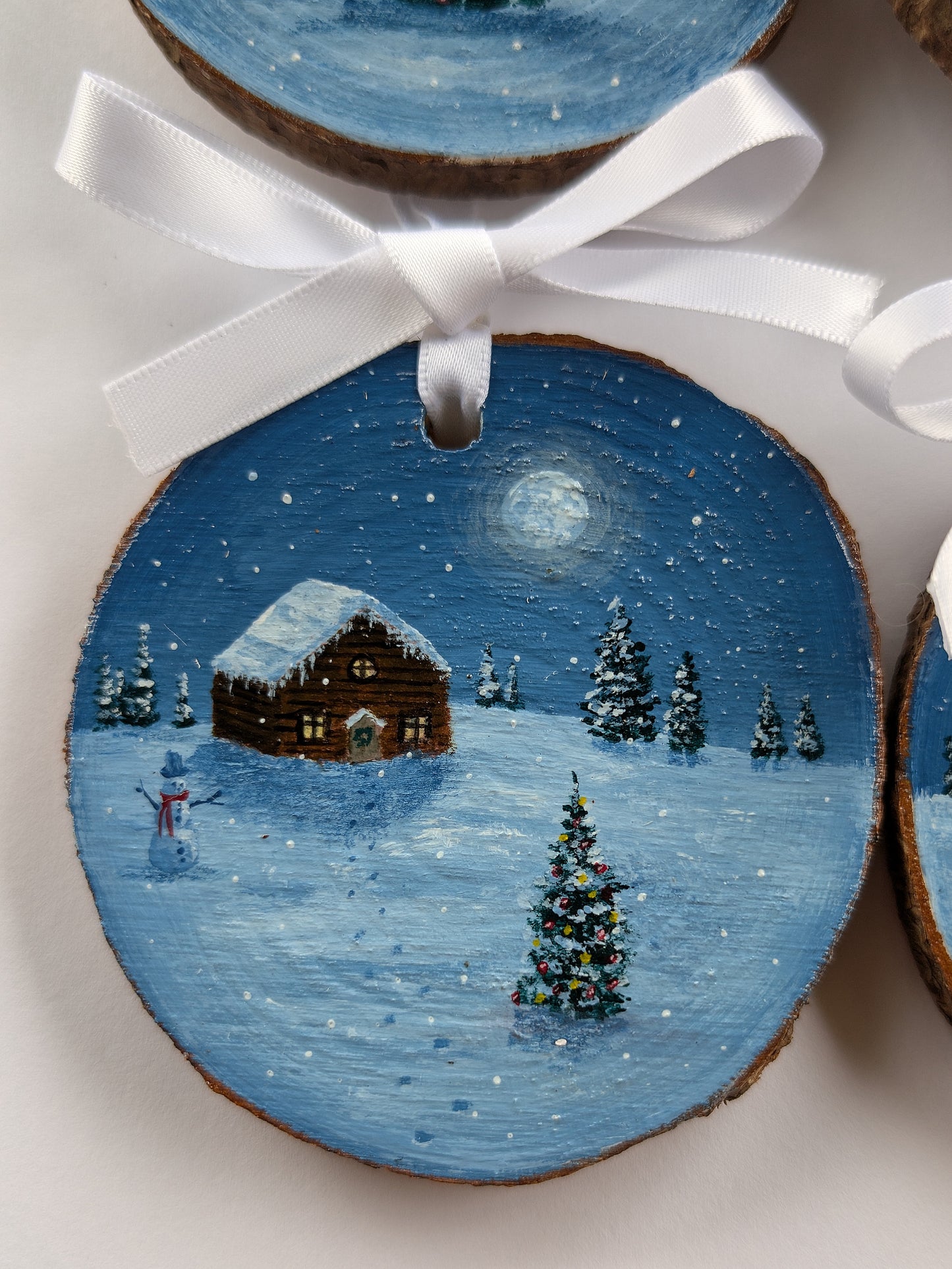 Winter Wonderland 4pc Tree Ornament or Wall Art Set