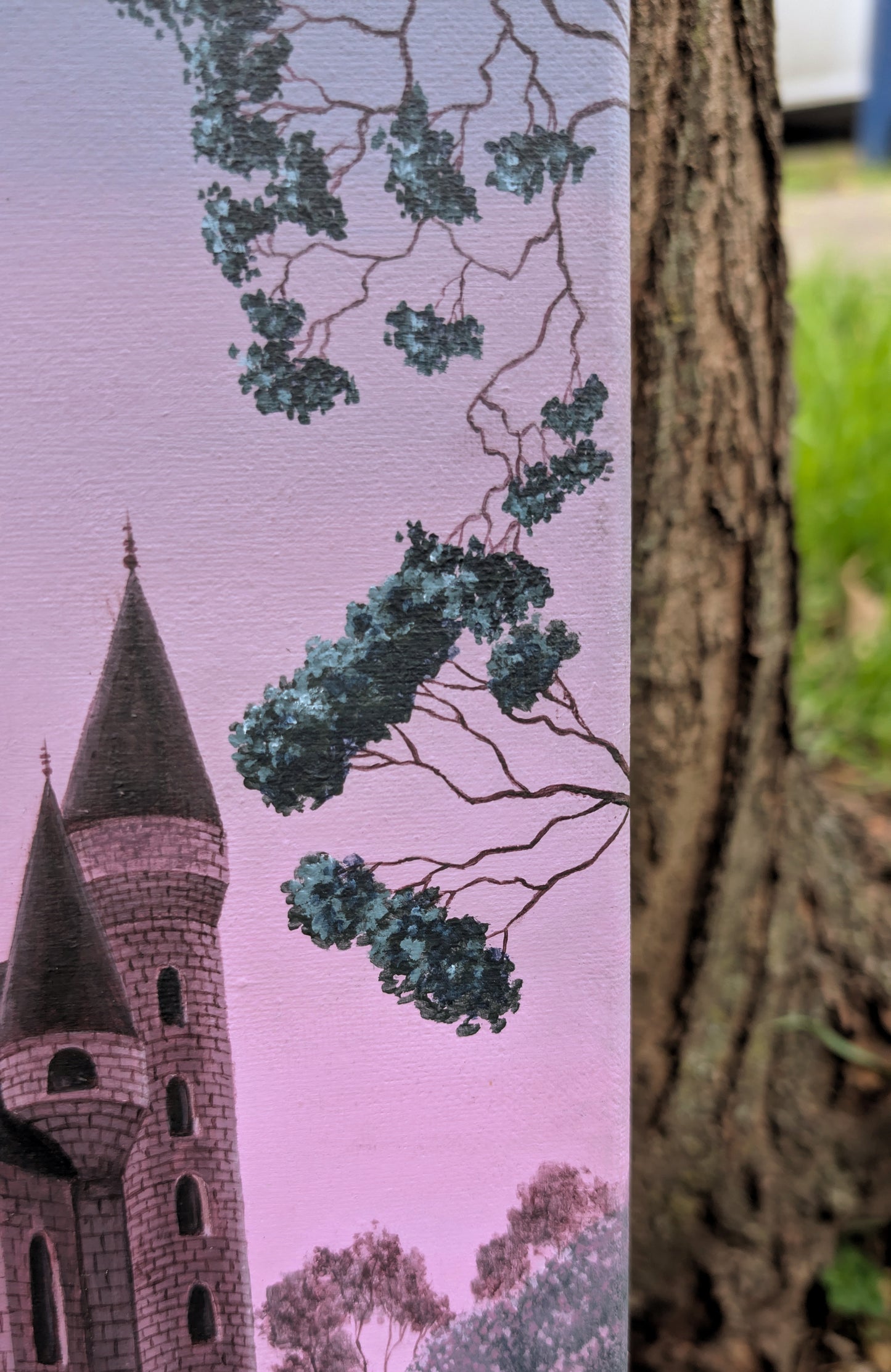Amethyst Castle 10x20 Painting