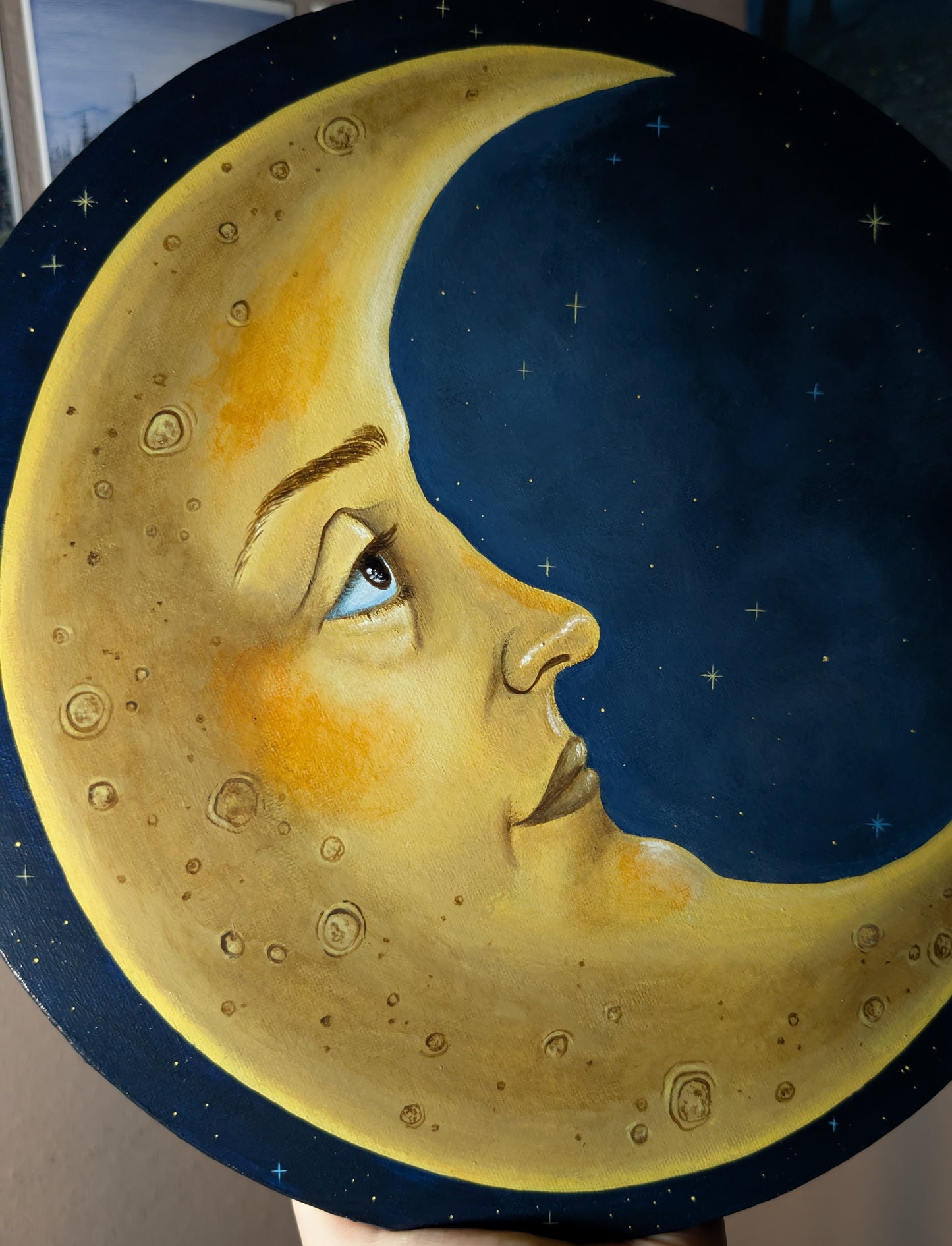 Sun, Moon, and Star Painting Set (large canvas) READY-TO-SHIP